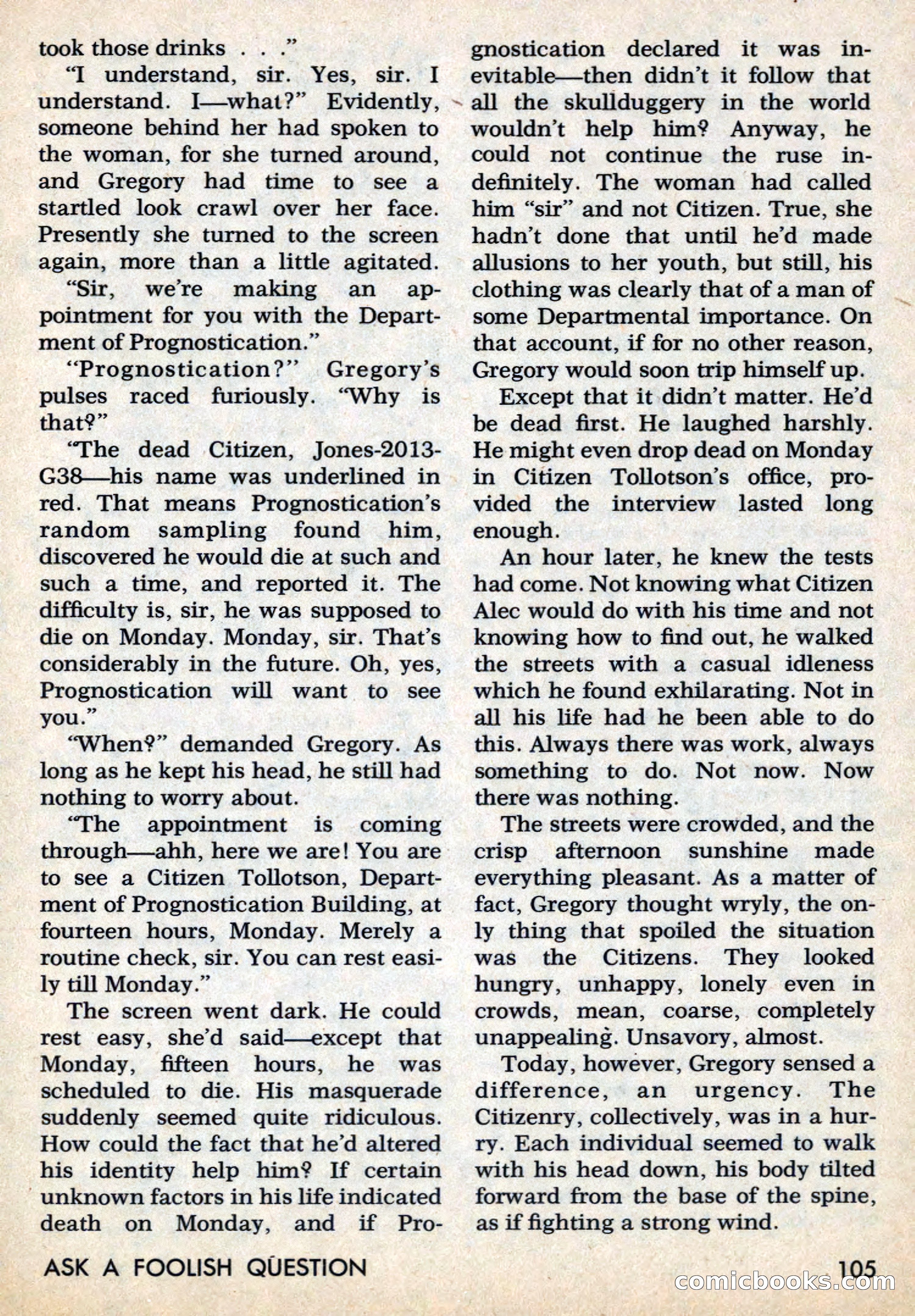Amazing Stories, March 1969 — page 105 of 148