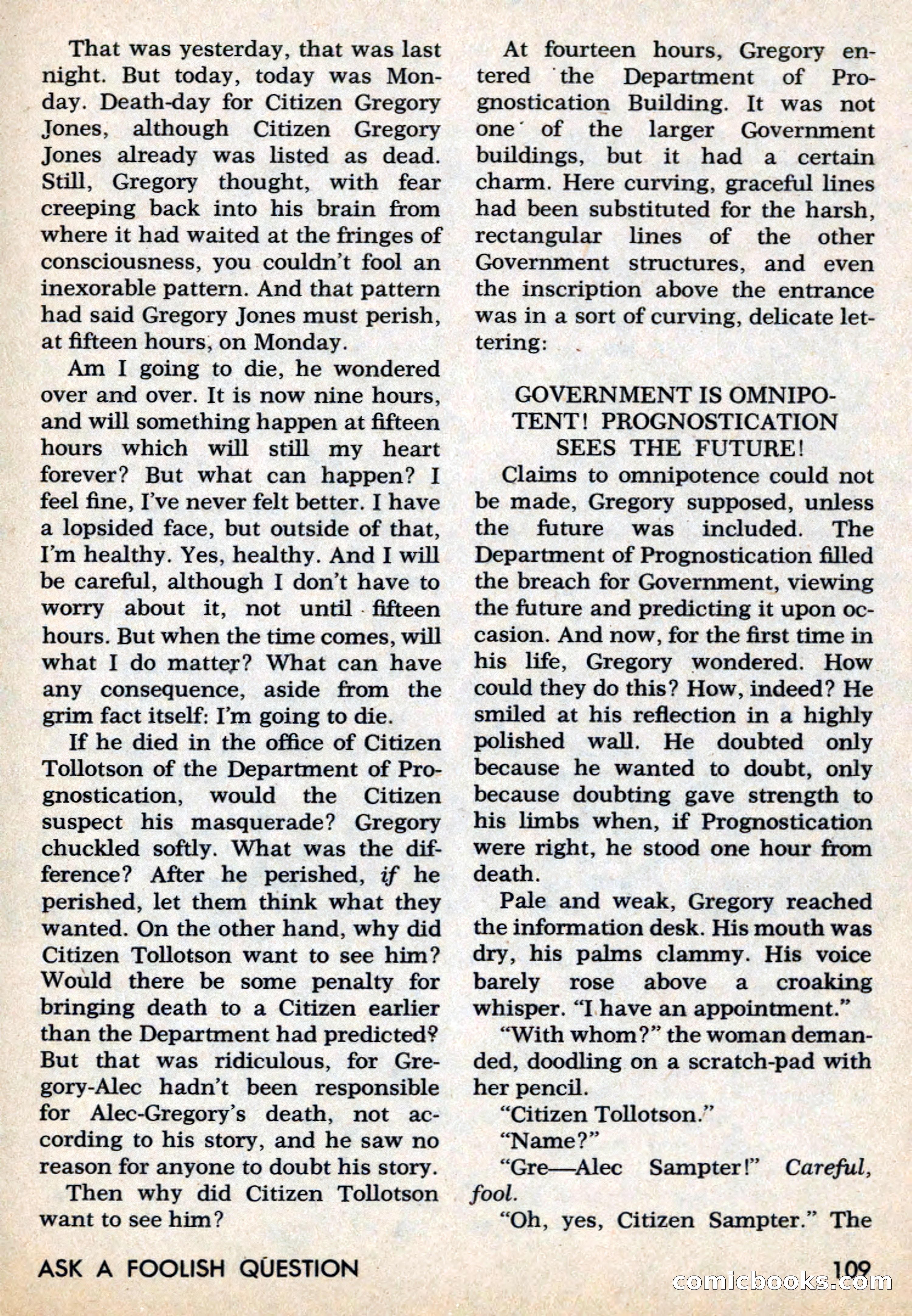 Amazing Stories, March 1969 — page 109 of 148