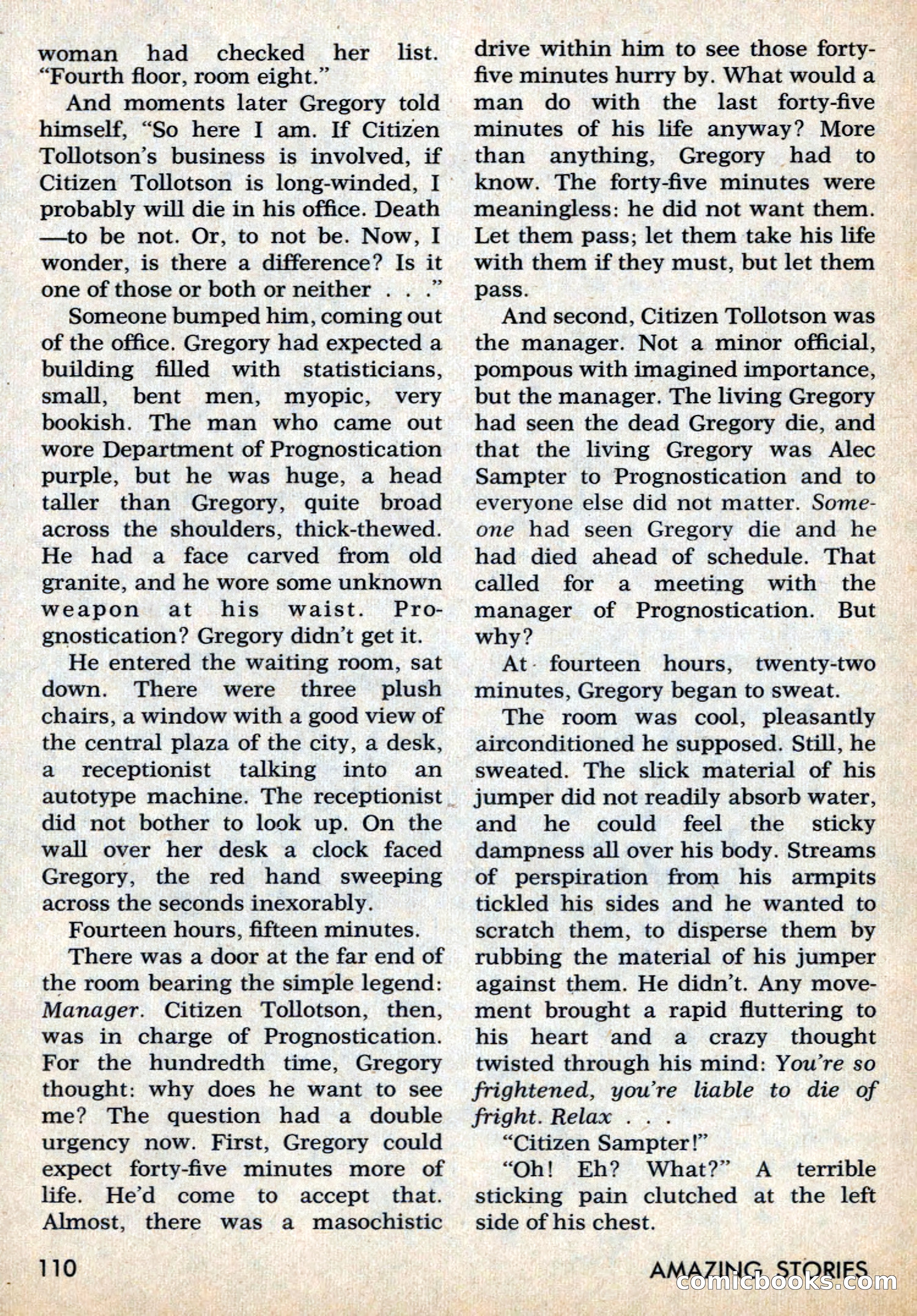 Amazing Stories, March 1969 — page 110 of 148