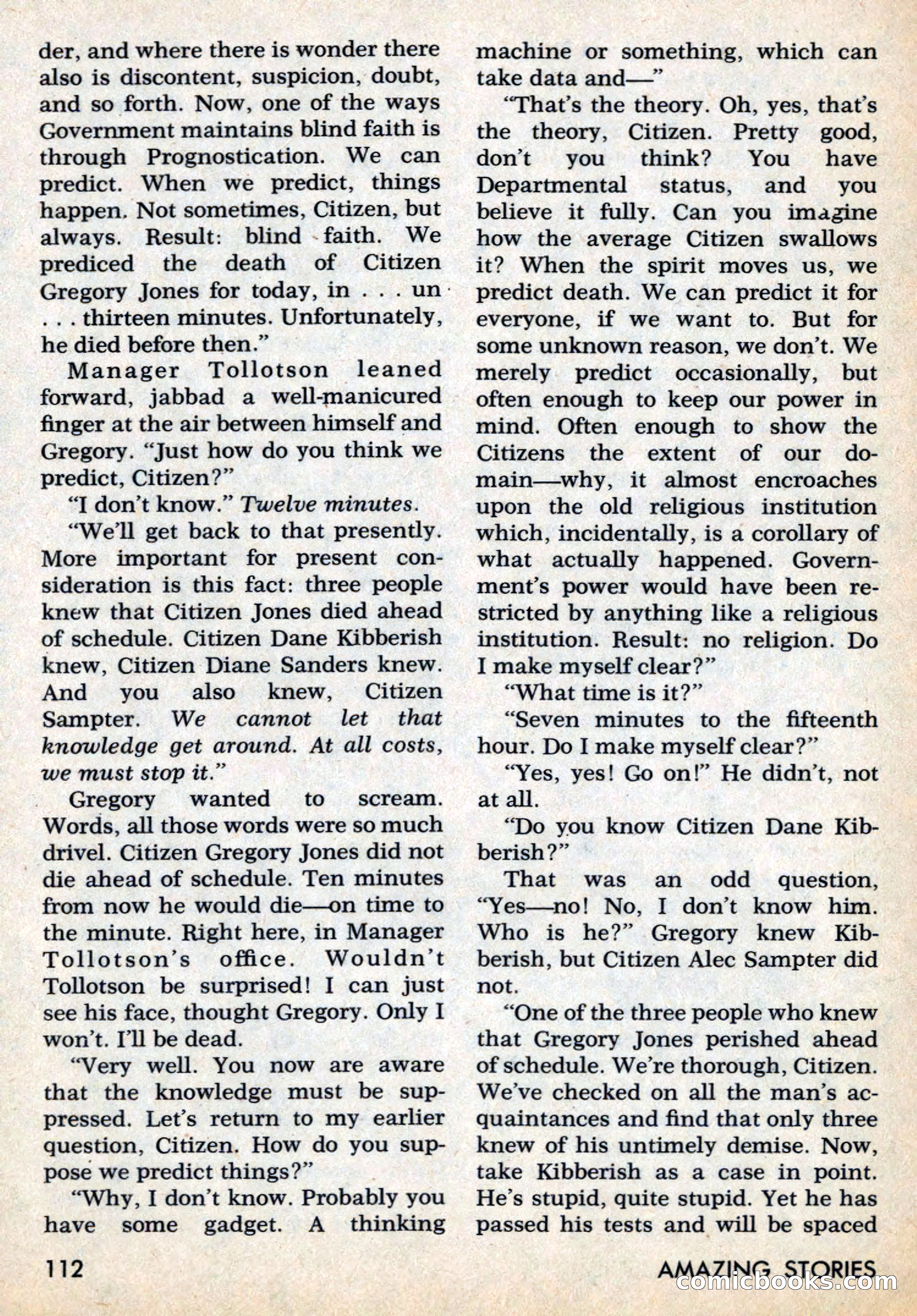 Amazing Stories, March 1969 — page 112 of 148