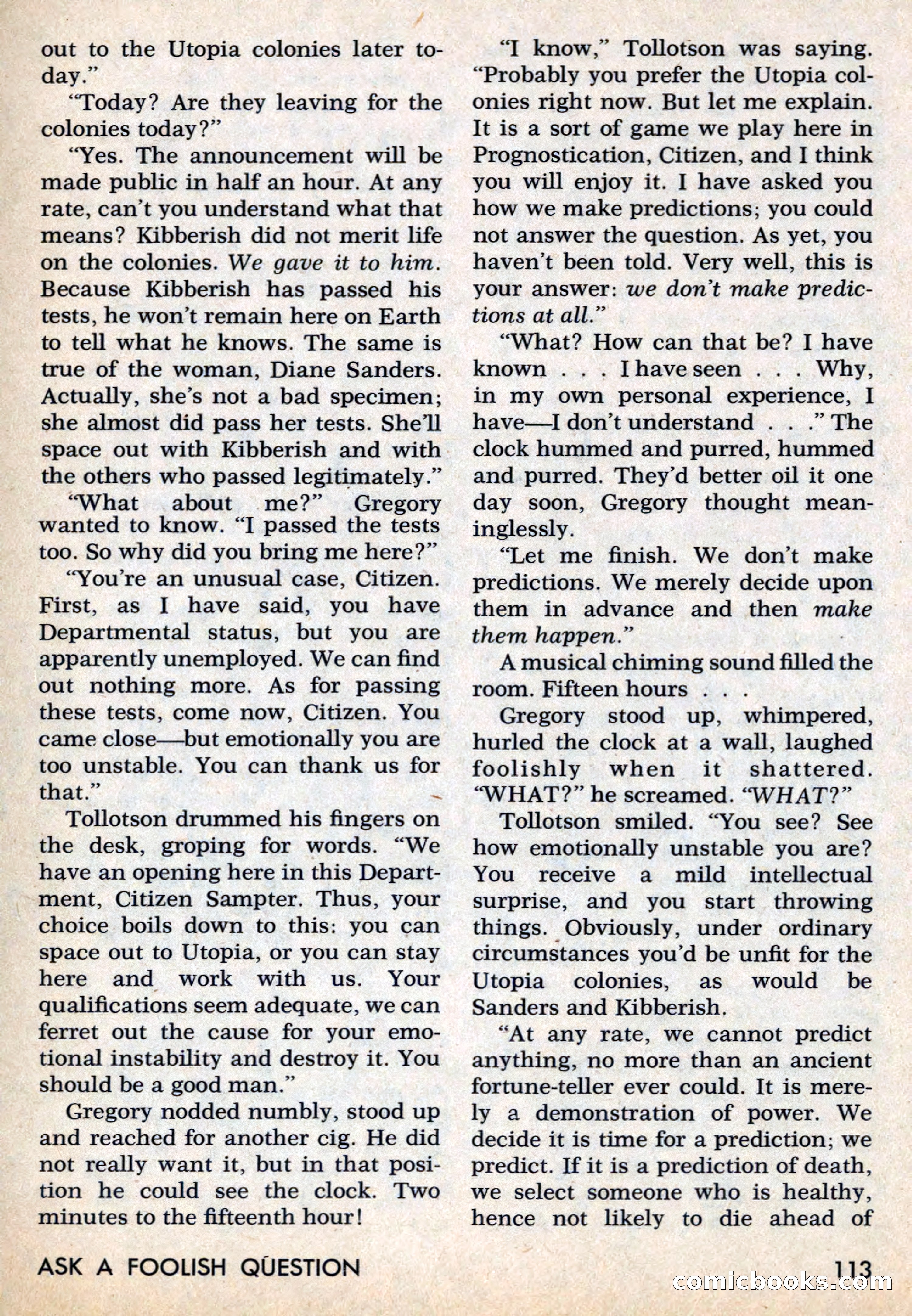Amazing Stories, March 1969 — page 113 of 148