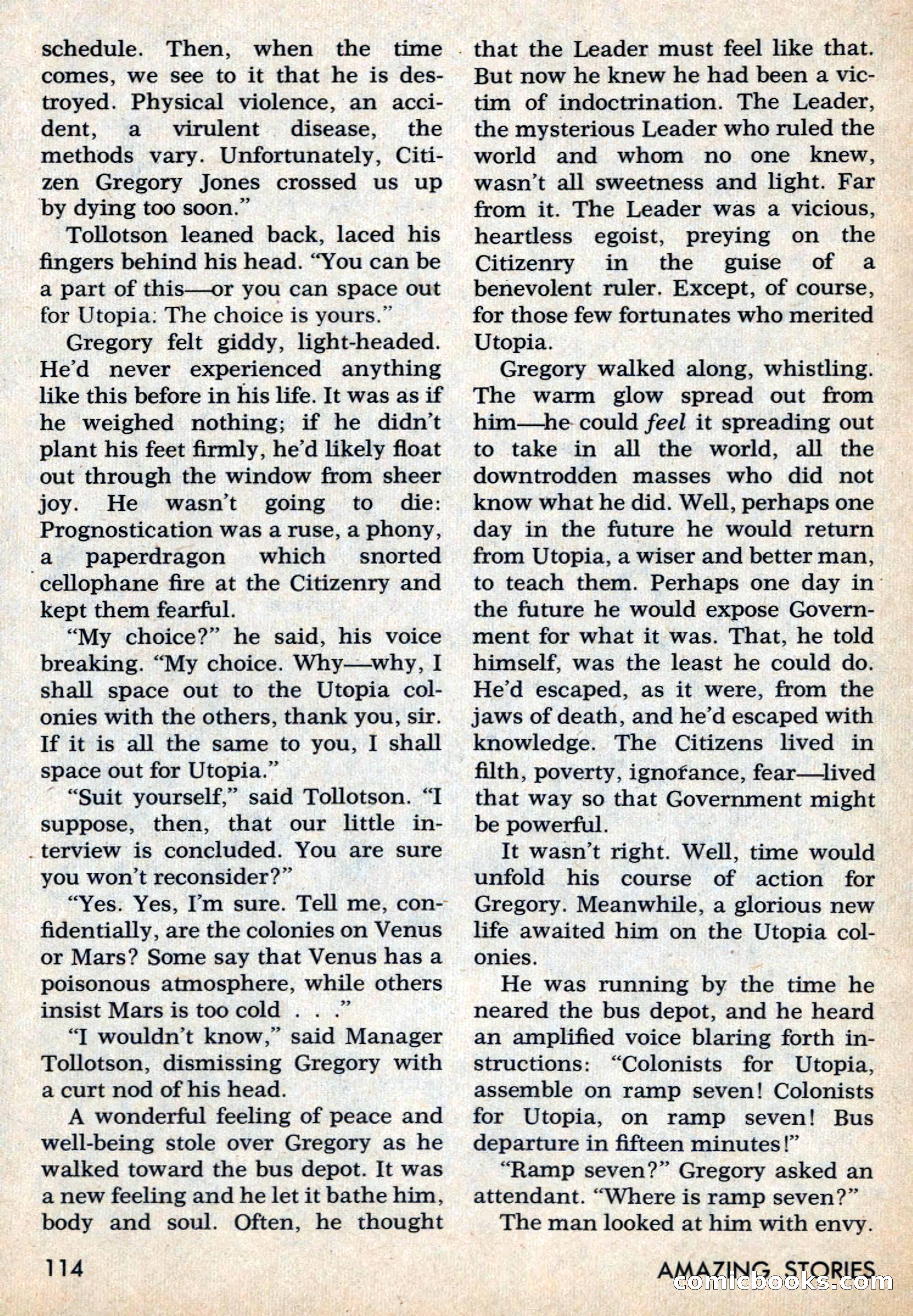 Amazing Stories, March 1969 — page 114 of 148