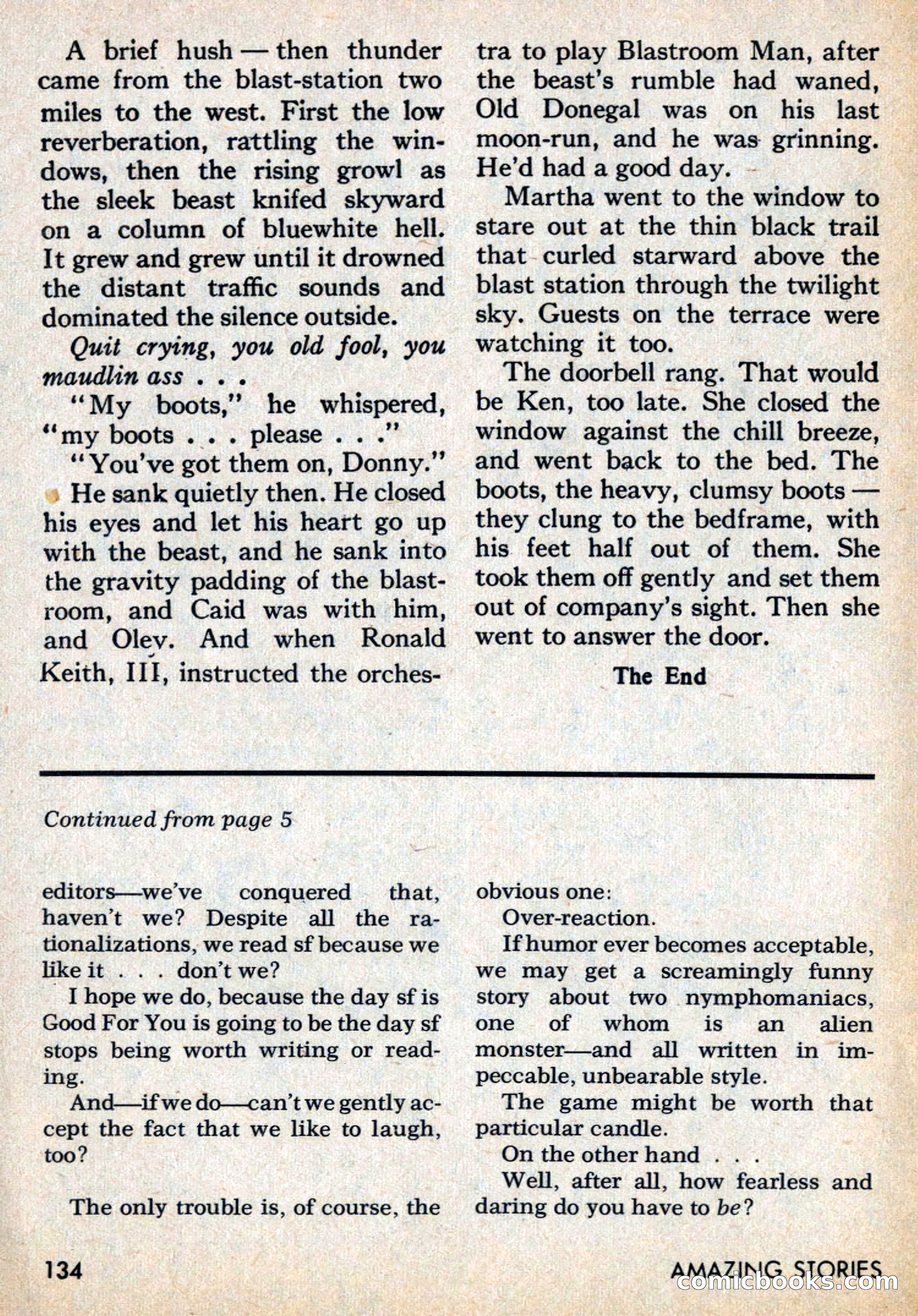 Amazing Stories, March 1969 — page 134 of 148