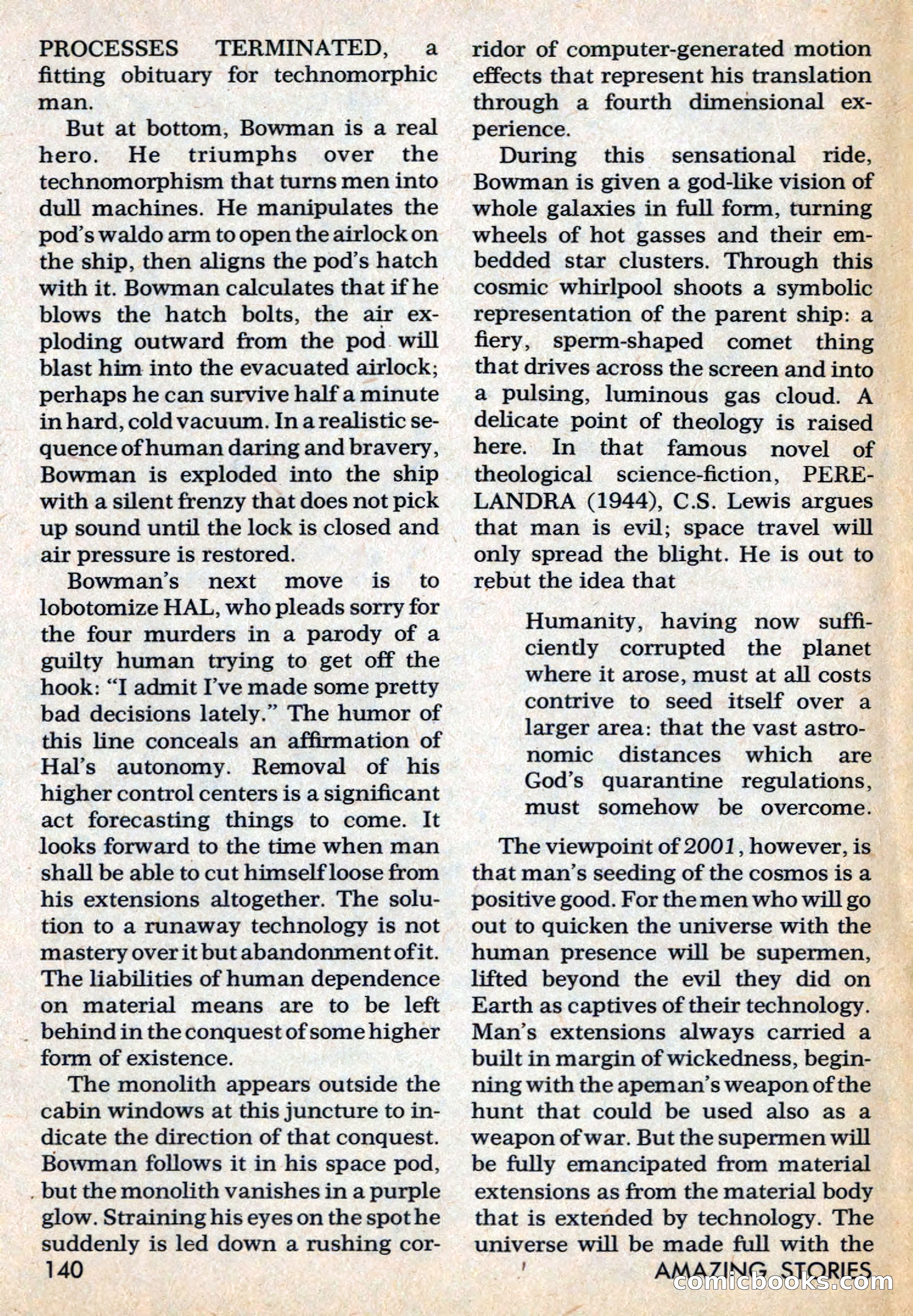 Amazing Stories, March 1969 — page 140 of 148