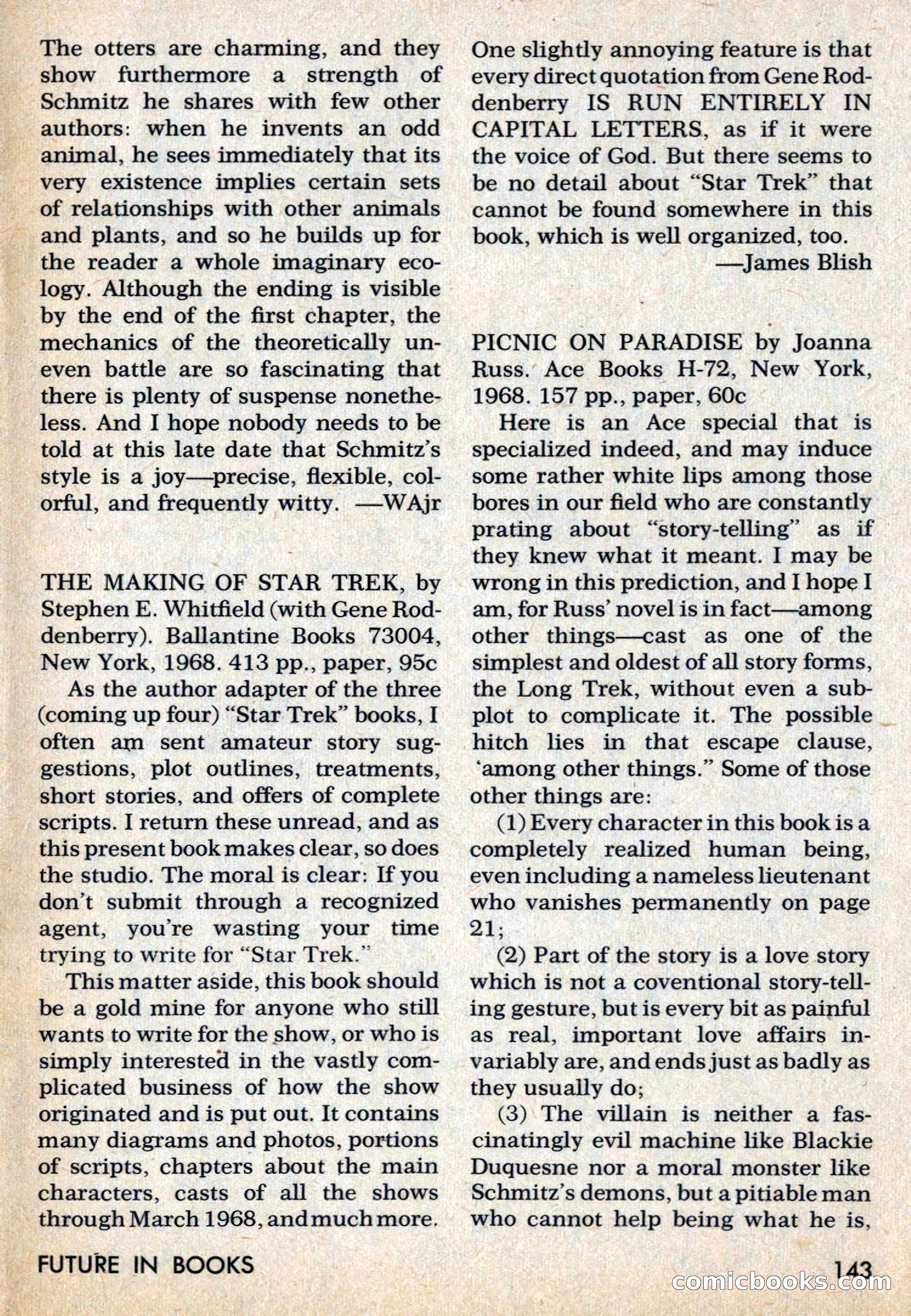Amazing Stories, March 1969 — page 143 of 148