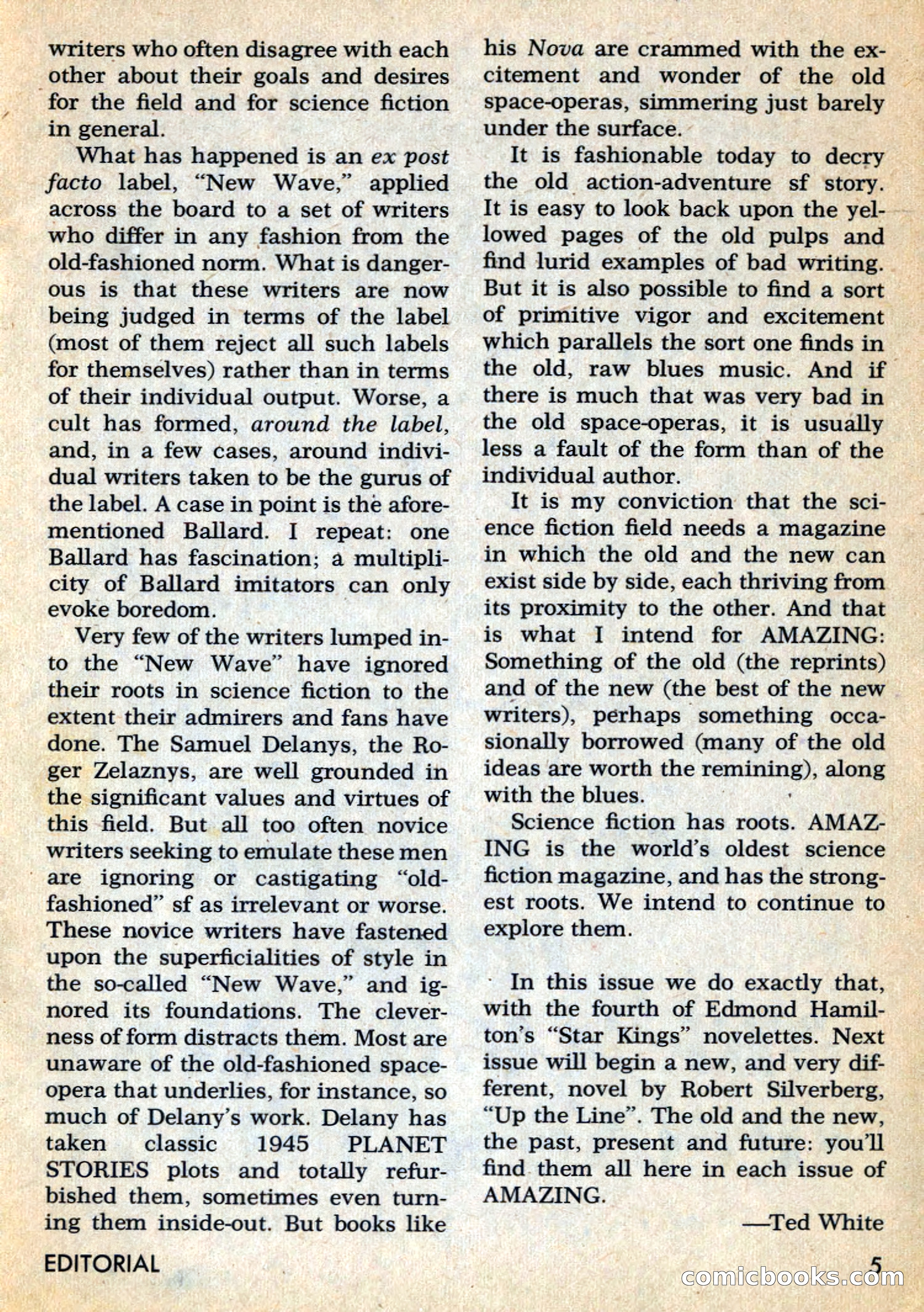 Amazing Stories, May 1969 — page 5 of 148