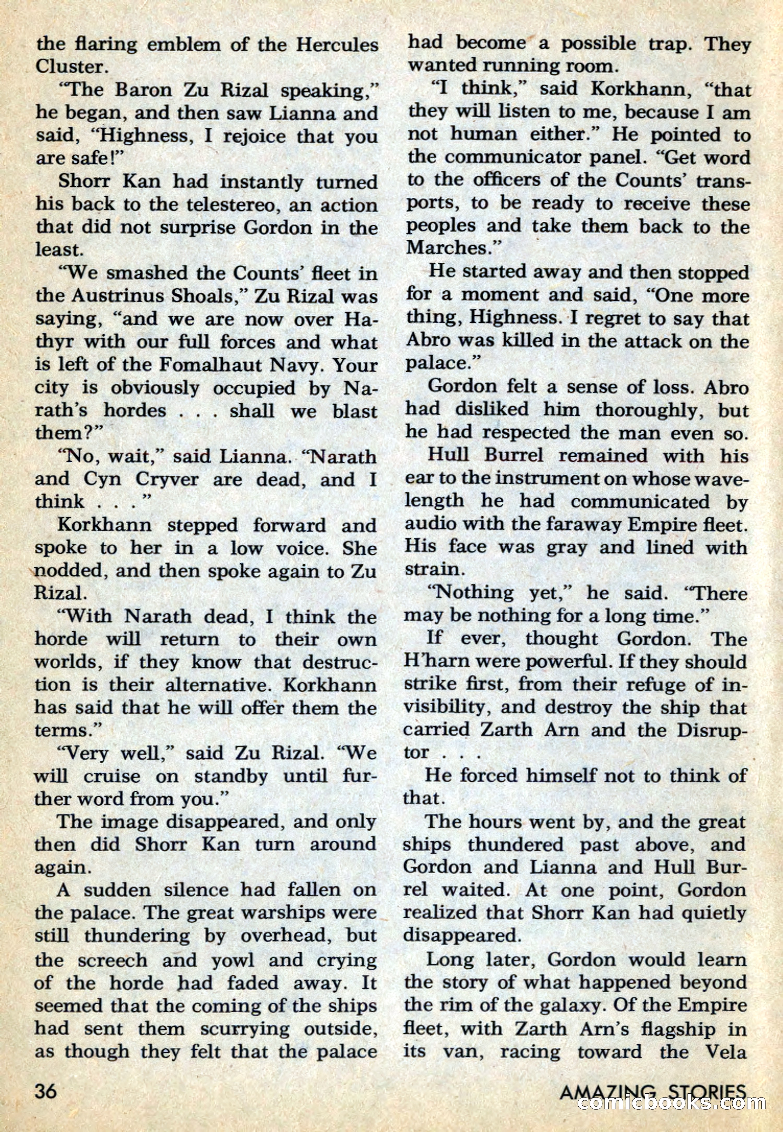 Amazing Stories, May 1969 — page 36 of 148