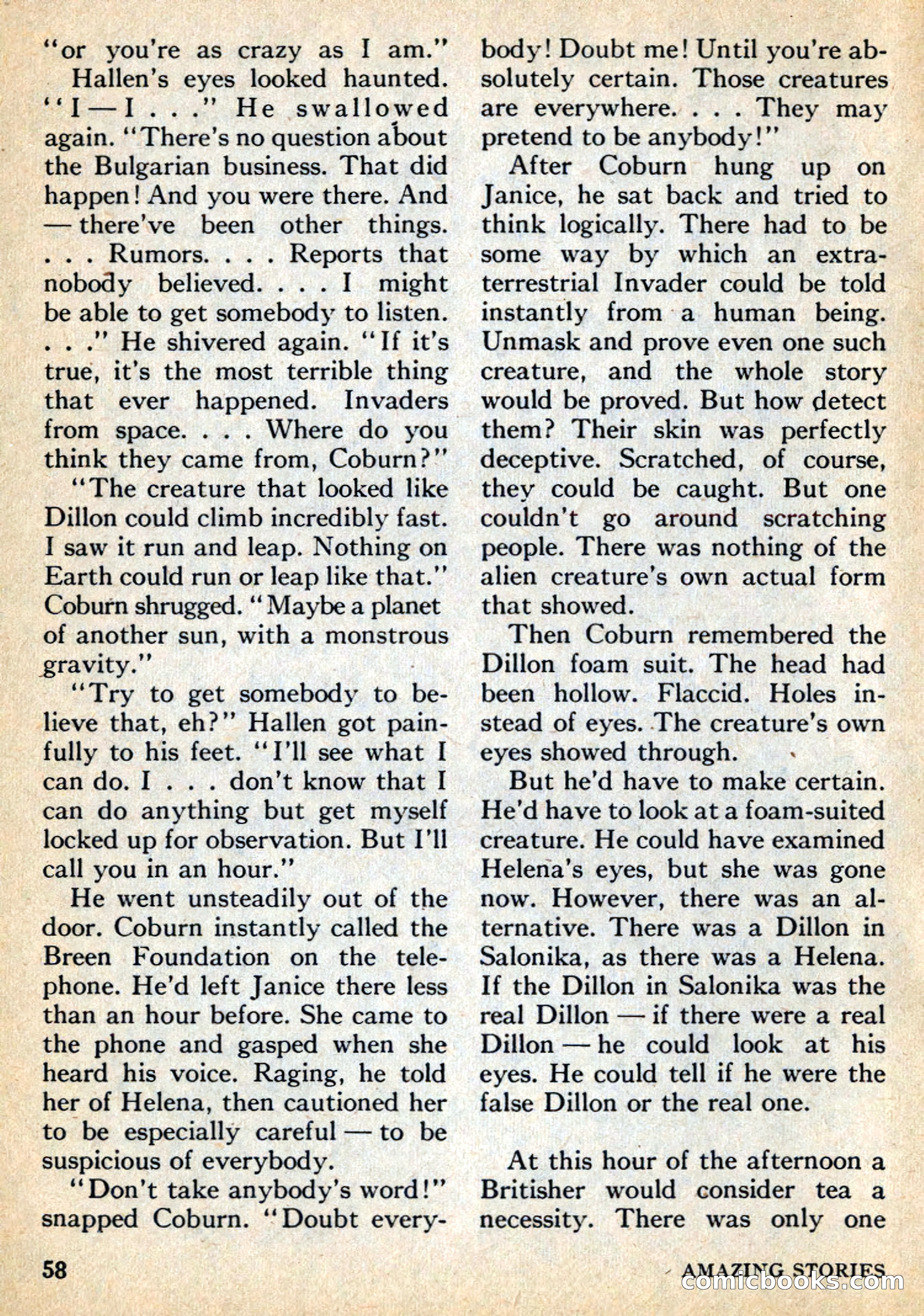 Amazing Stories, May 1969 — page 58 of 148