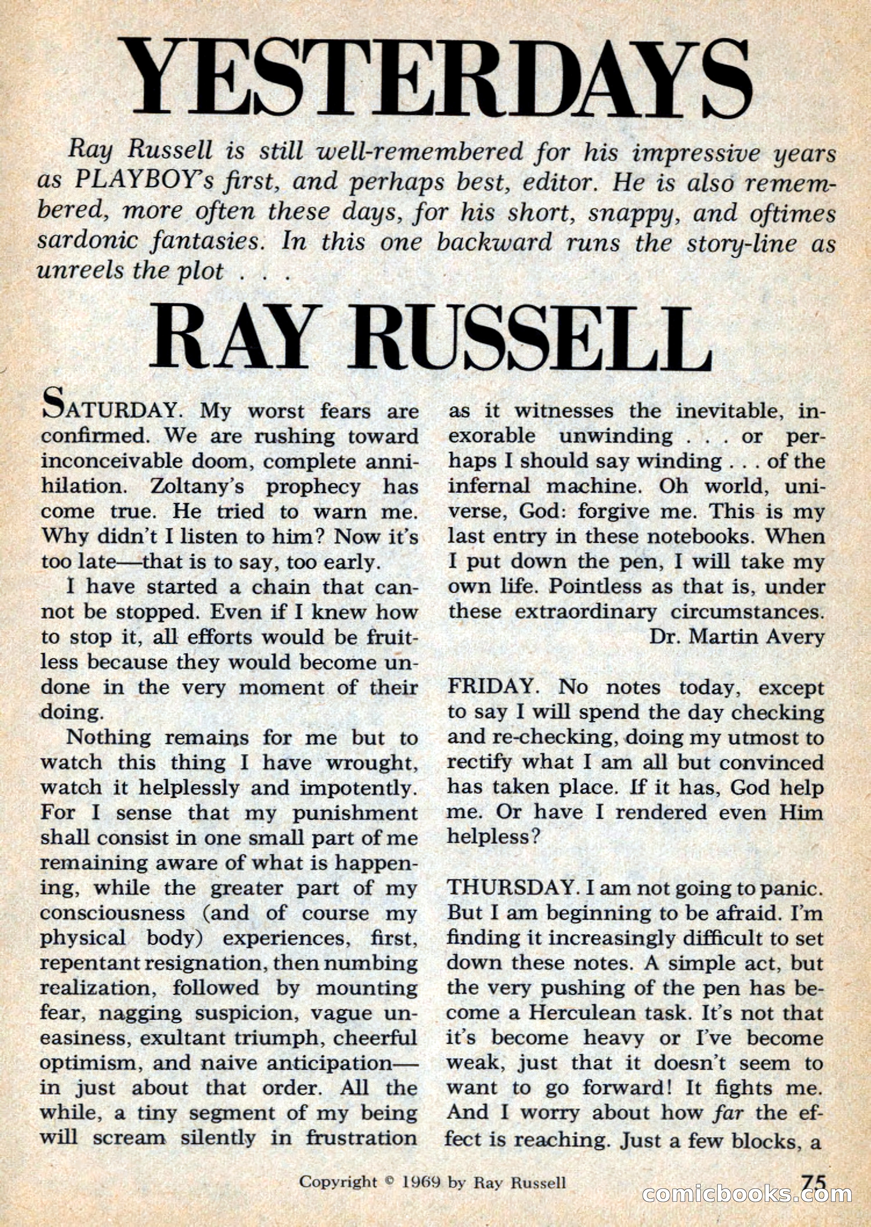 Amazing Stories, May 1969 — page 75 of 148