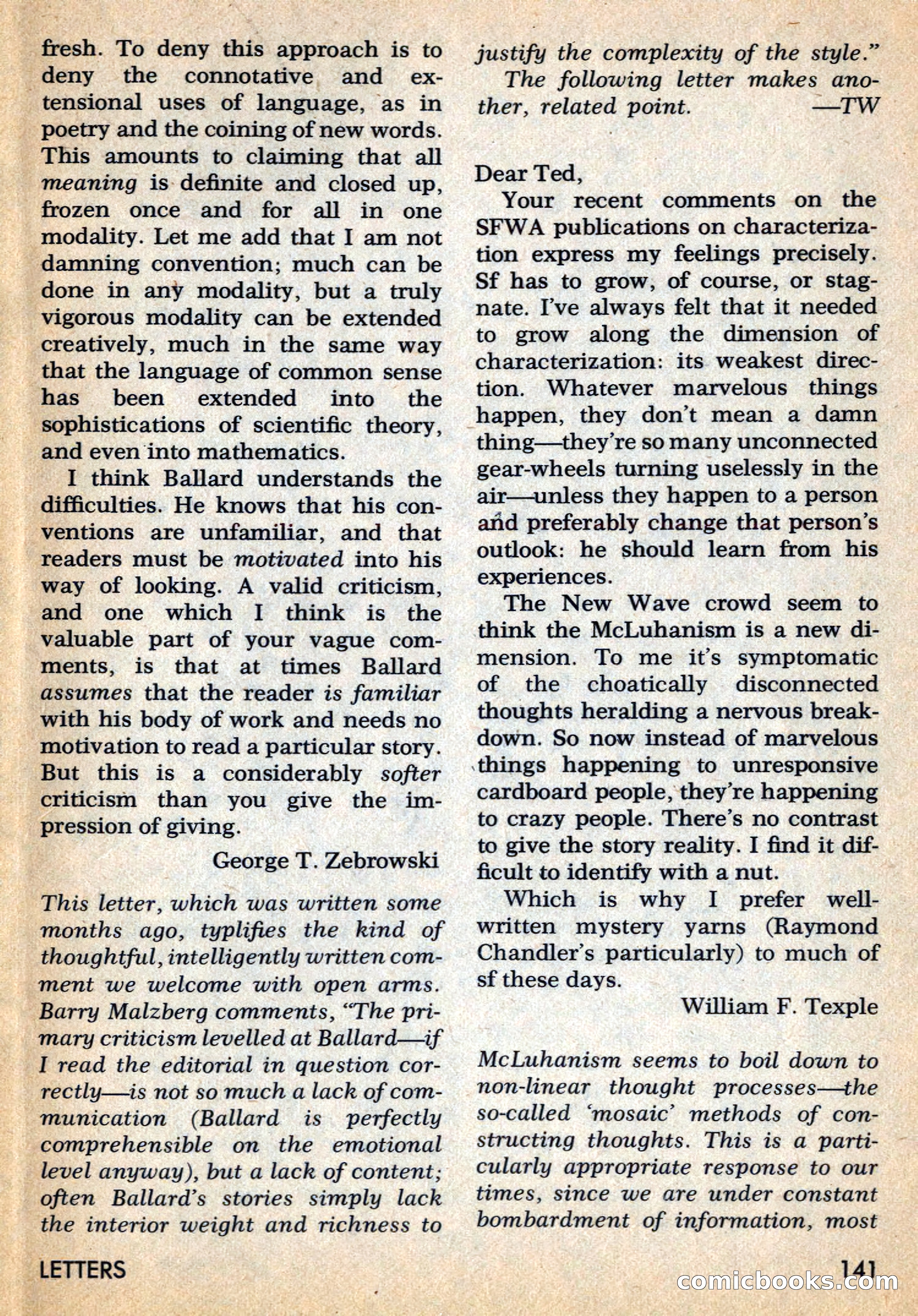 Amazing Stories, May 1969 — page 141 of 148
