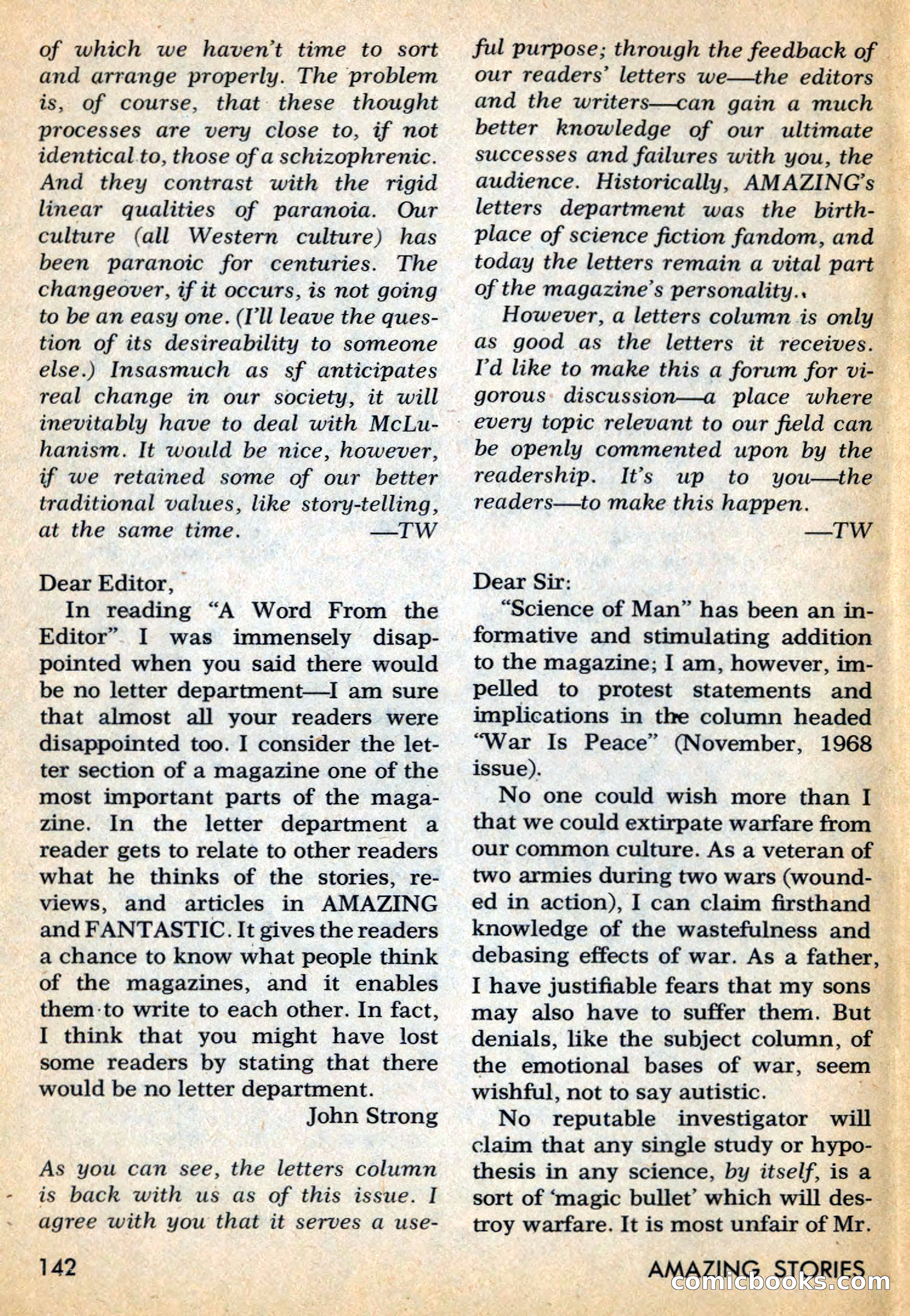 Amazing Stories, May 1969 — page 142 of 148
