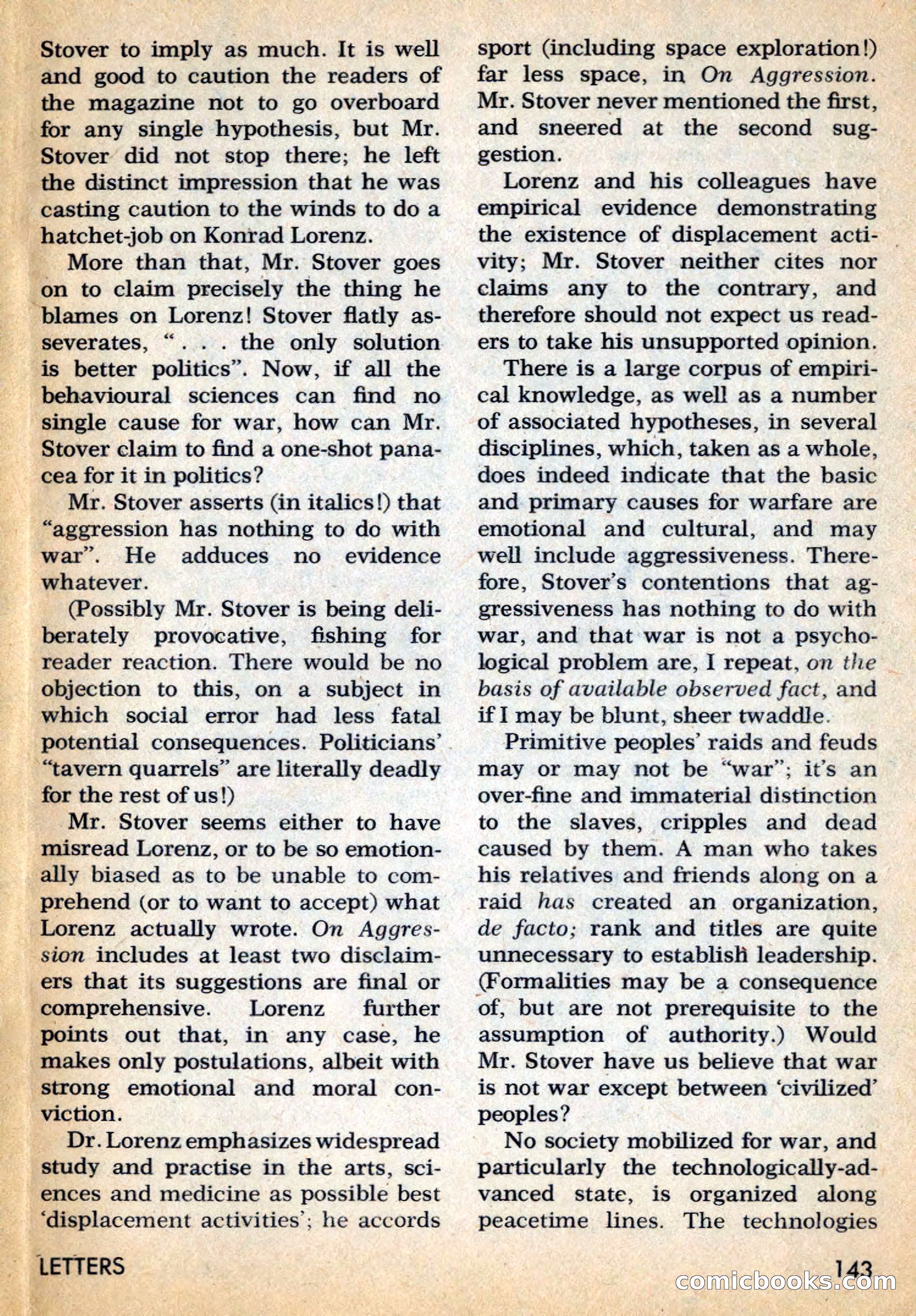 Amazing Stories, May 1969 — page 143 of 148