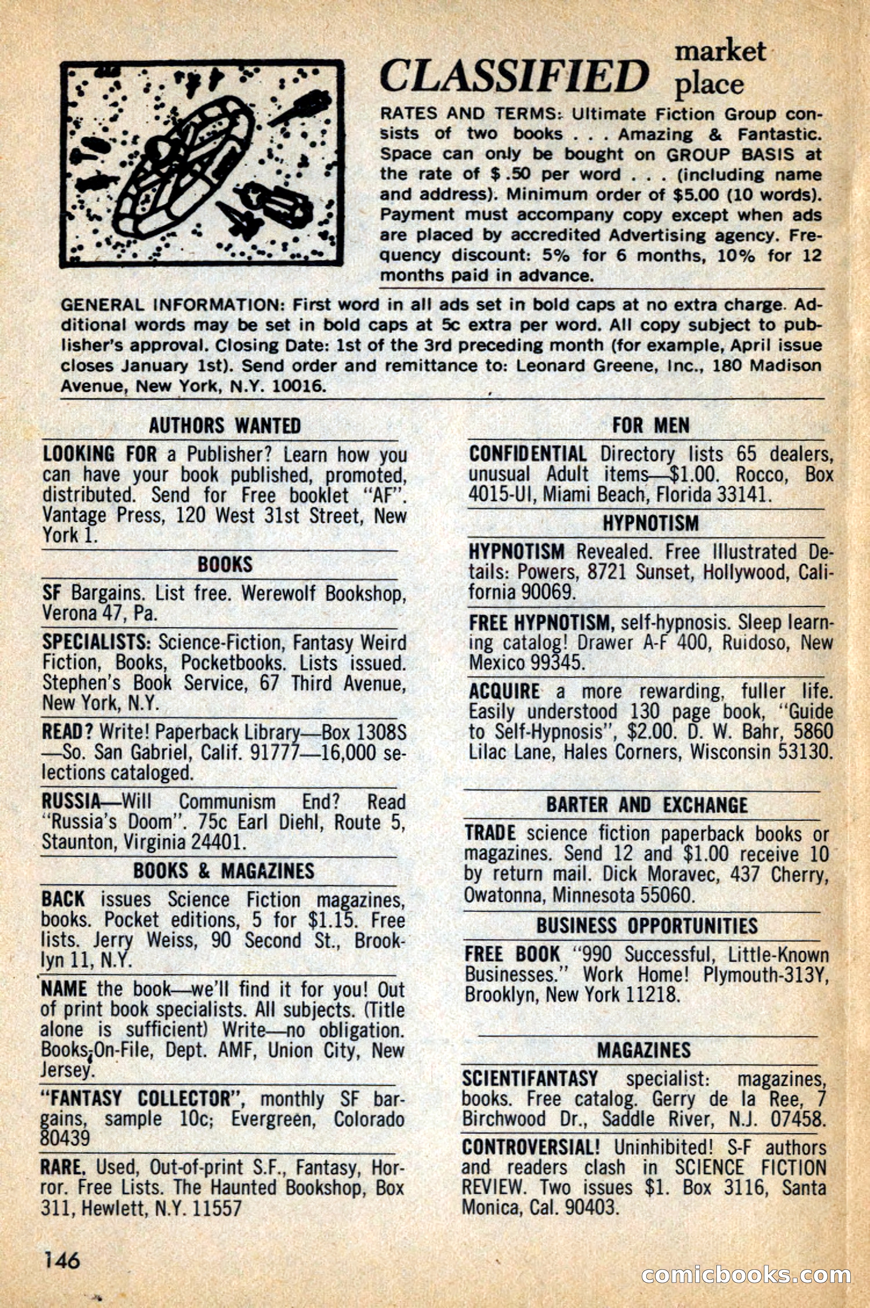 Amazing Stories, May 1969 — page 146 of 148