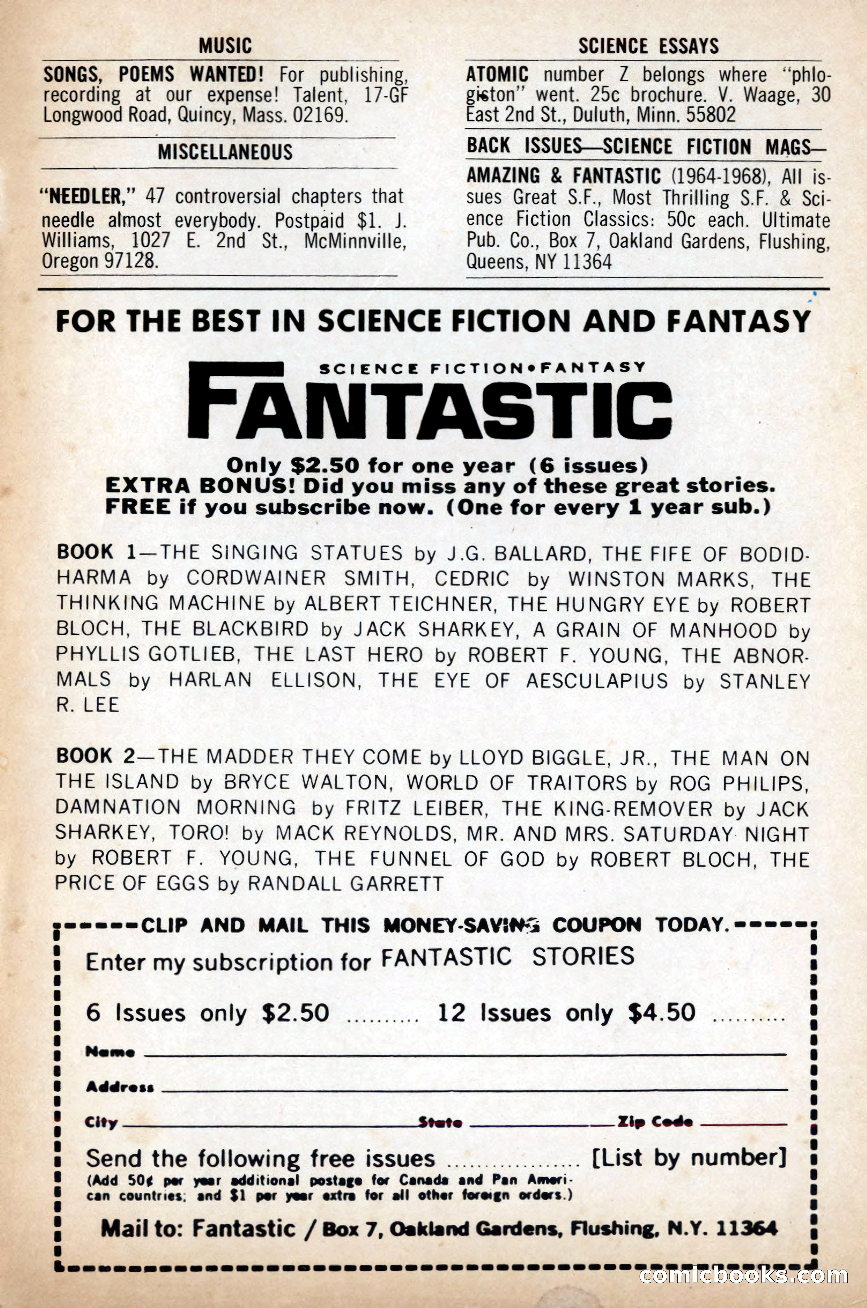 Amazing Stories, May 1969 — page 147 of 148