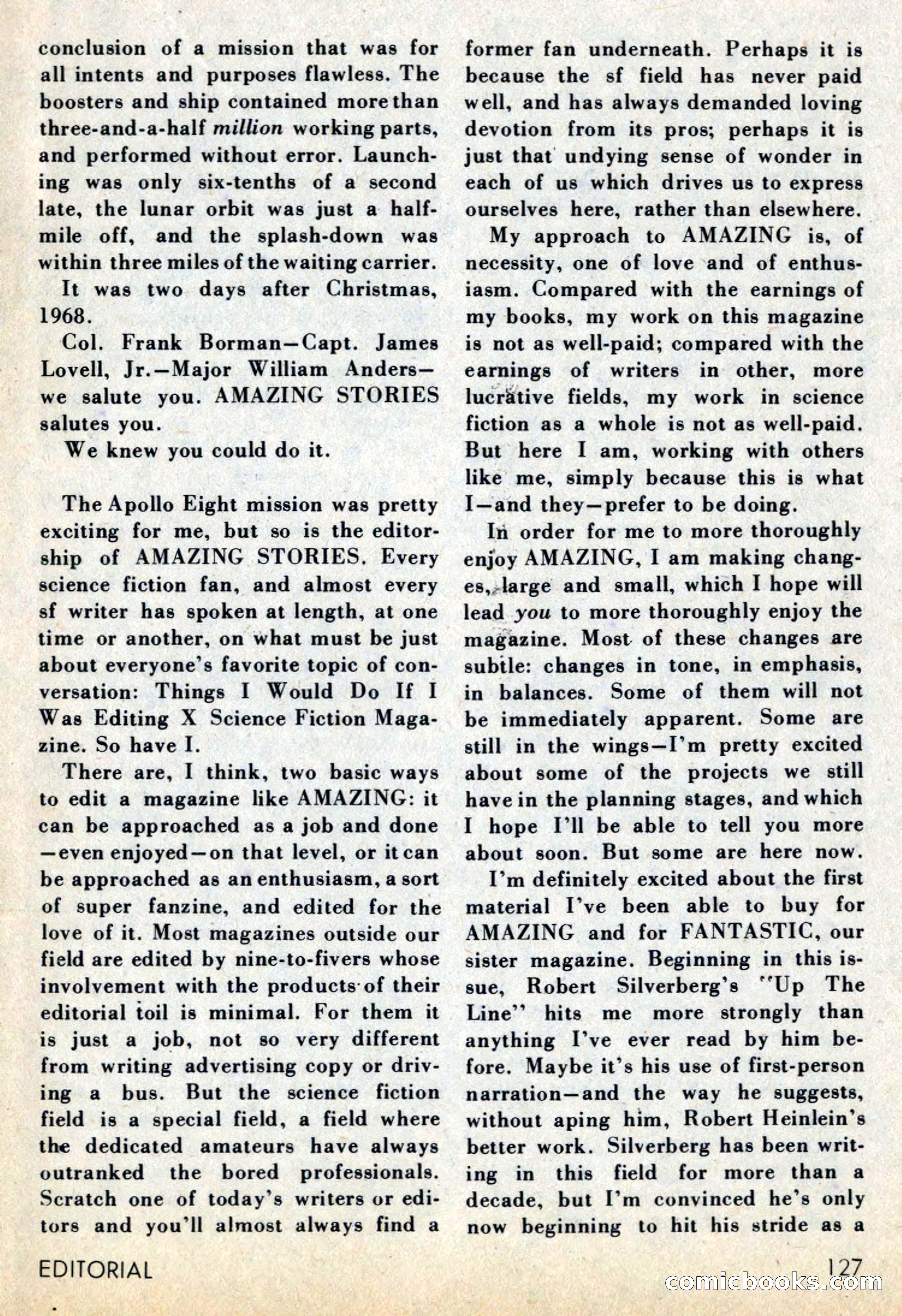 Amazing Stories, July 1969 — page 127 of 148