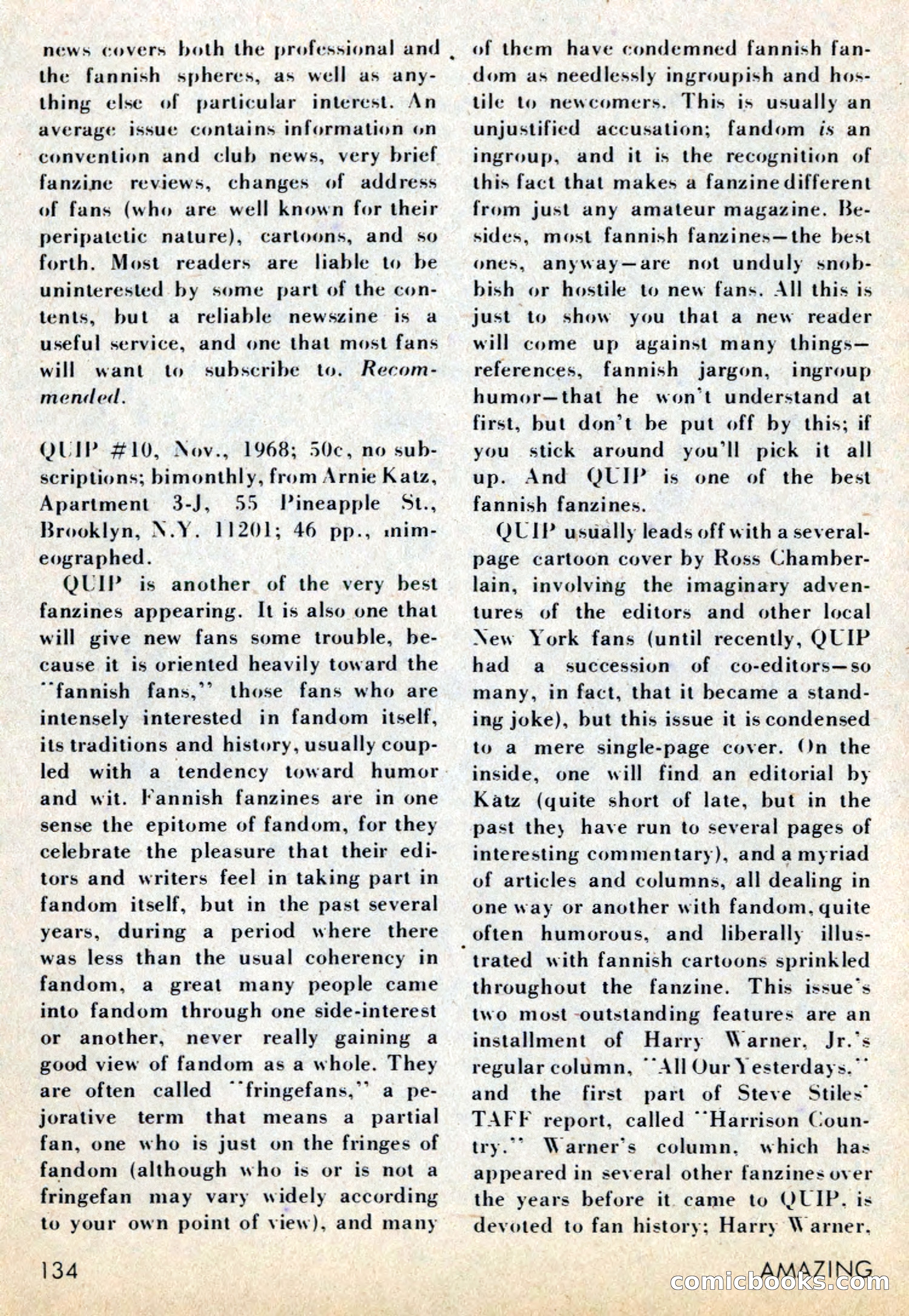 Amazing Stories, July 1969 — page 134 of 148