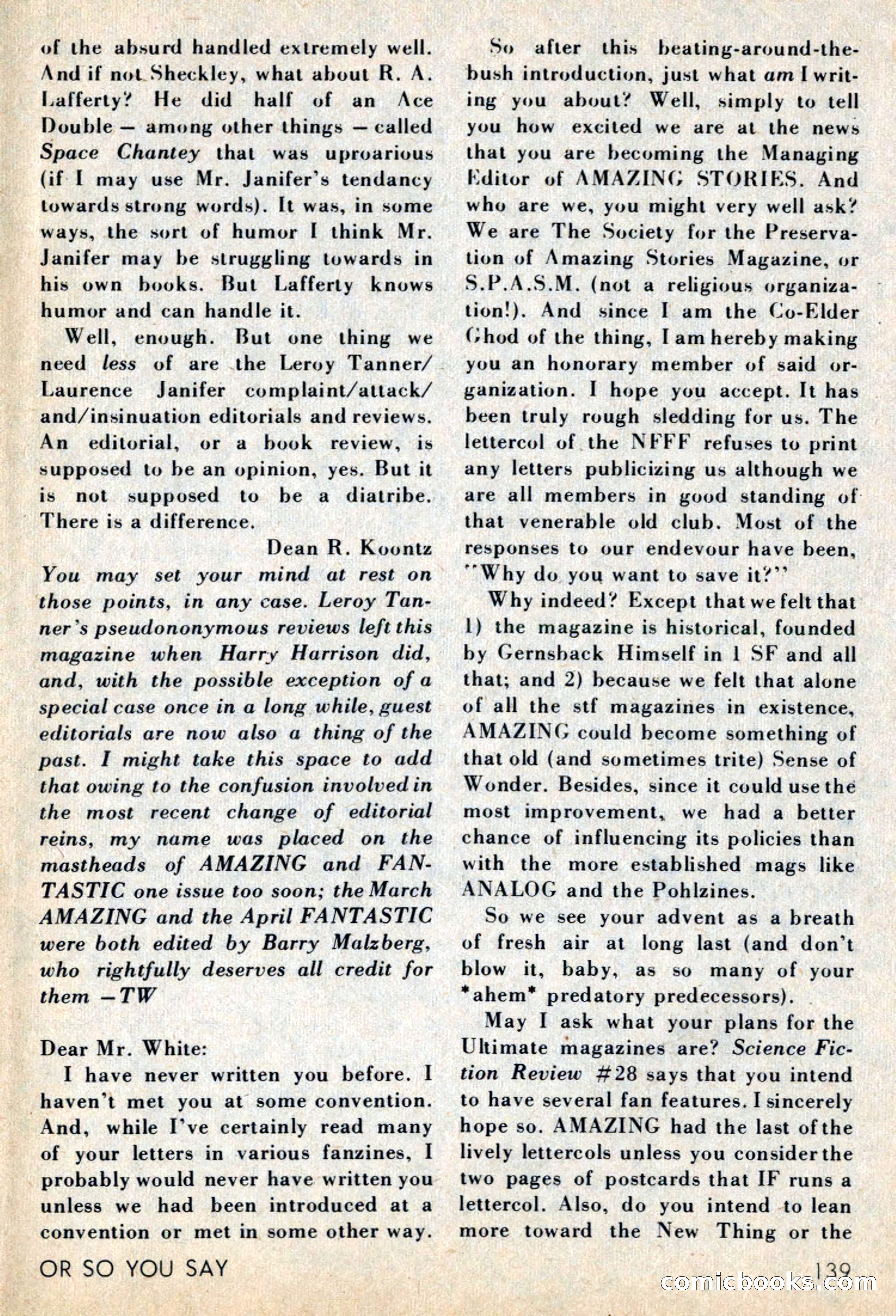 Amazing Stories, July 1969 — page 139 of 148