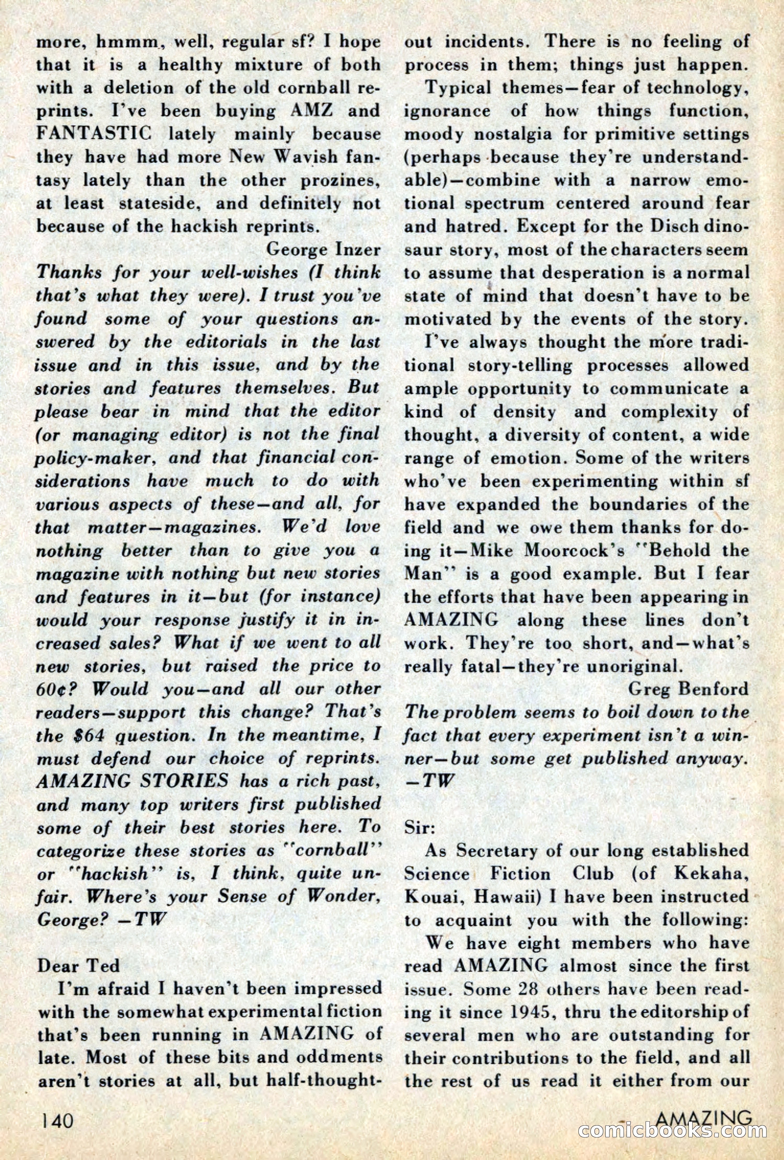 Amazing Stories, July 1969 — page 140 of 148