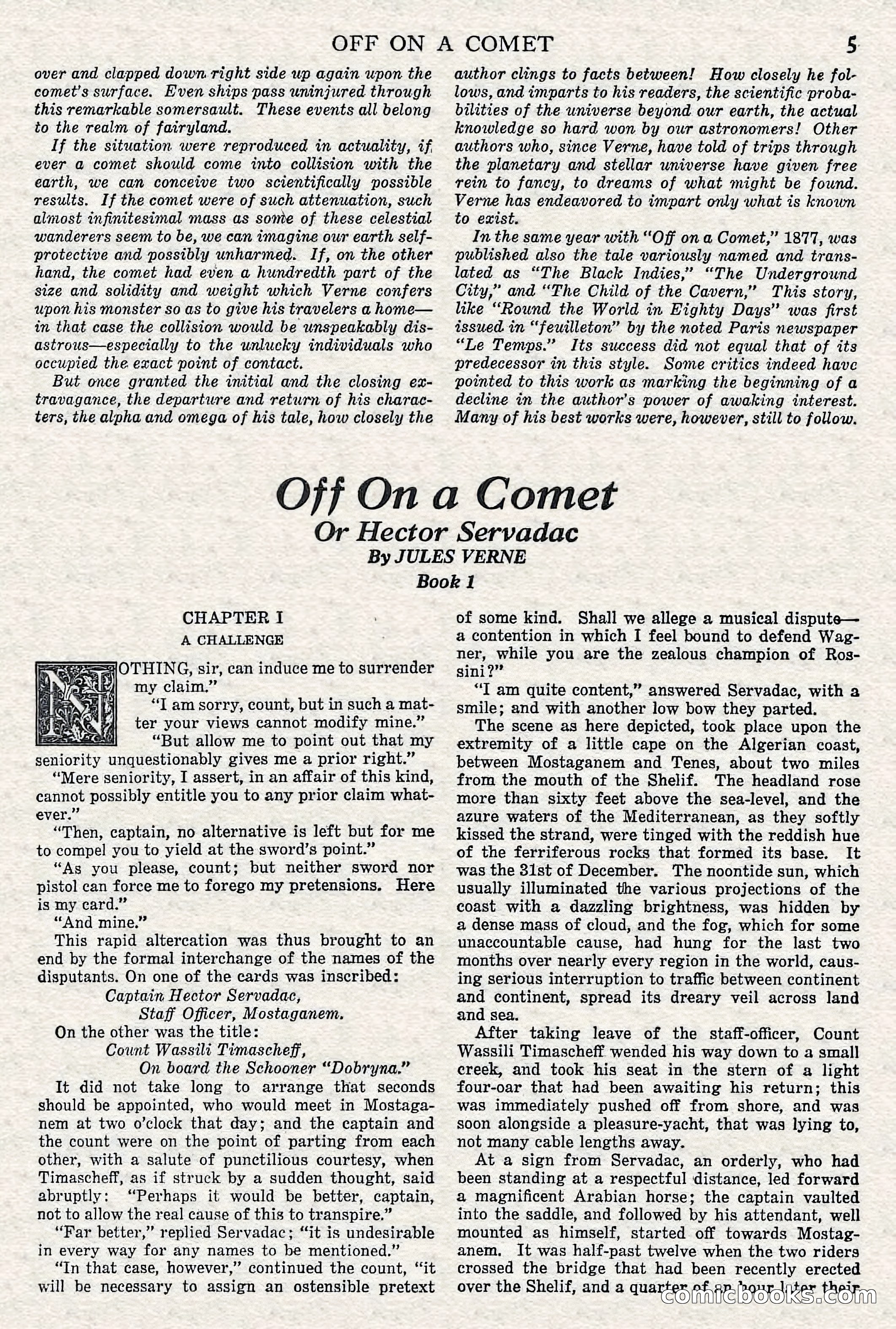 Off on a Comet by Jules Verne — page 2 of 98