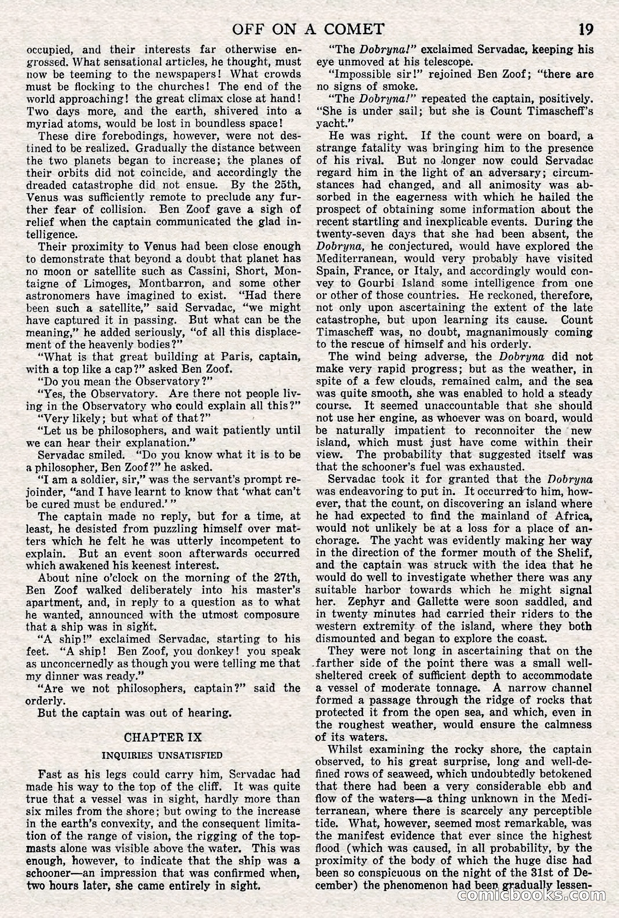 Off on a Comet by Jules Verne — page 16 of 98