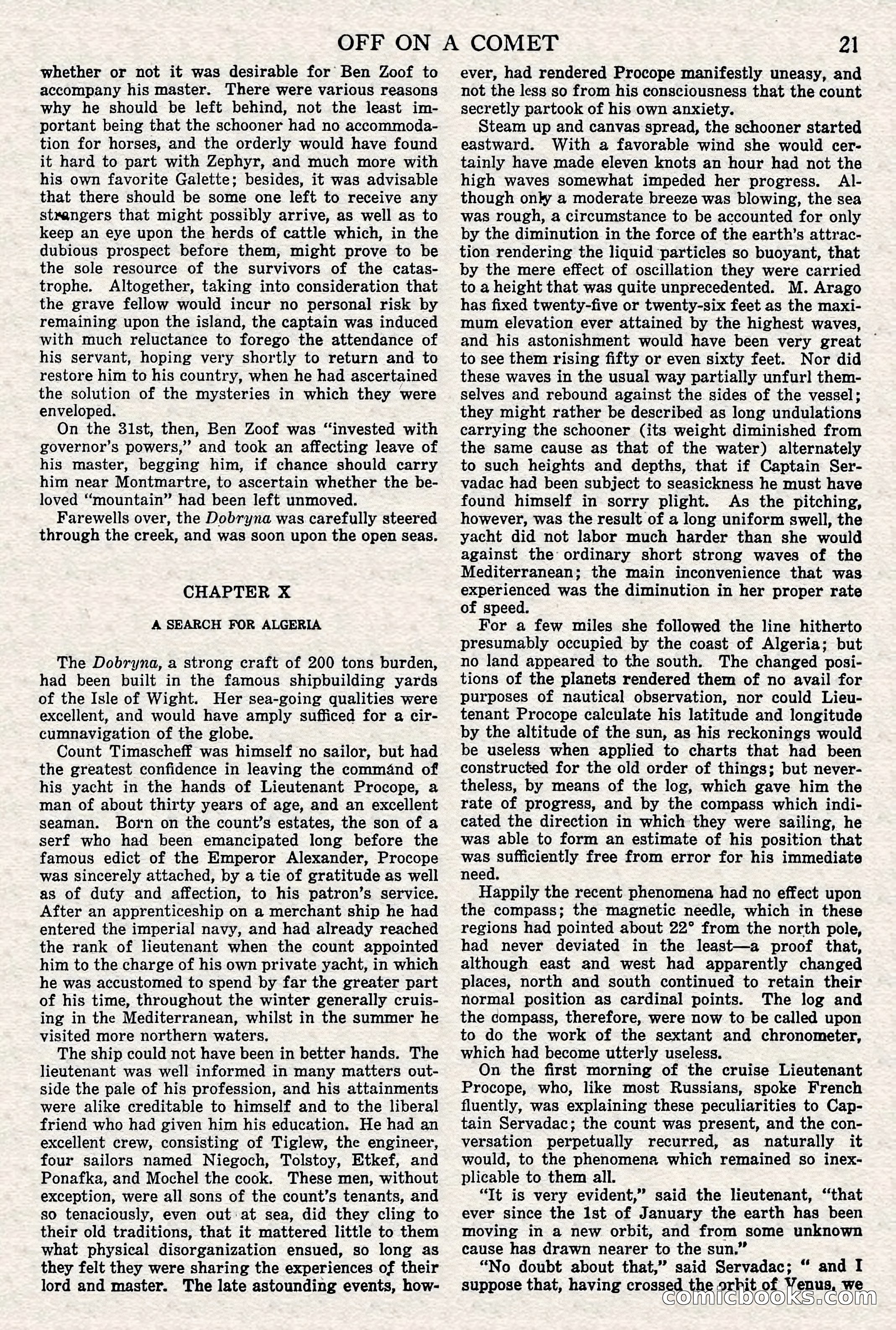 Off on a Comet by Jules Verne — page 18 of 98