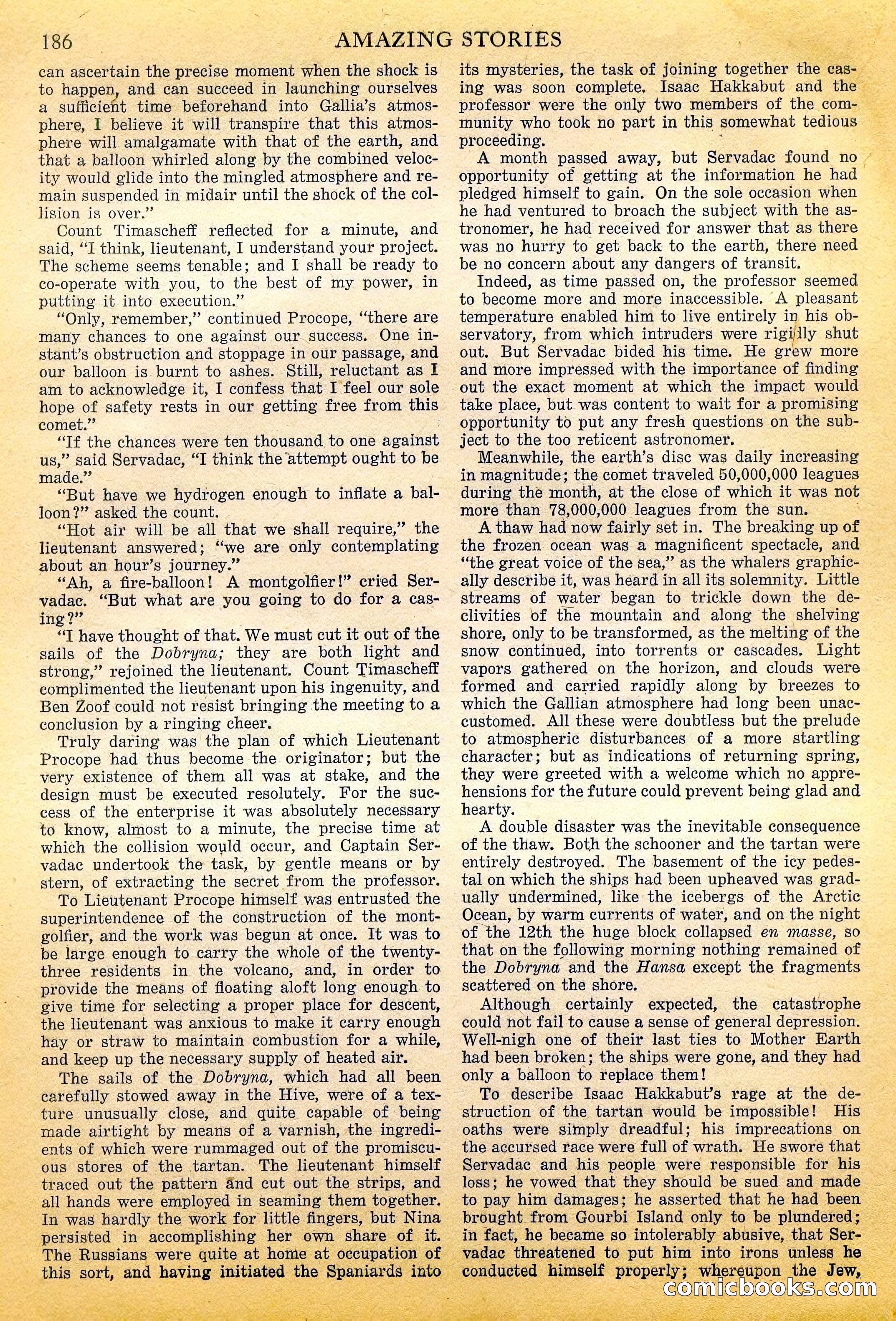 Off on a Comet by Jules Verne — page 92 of 98