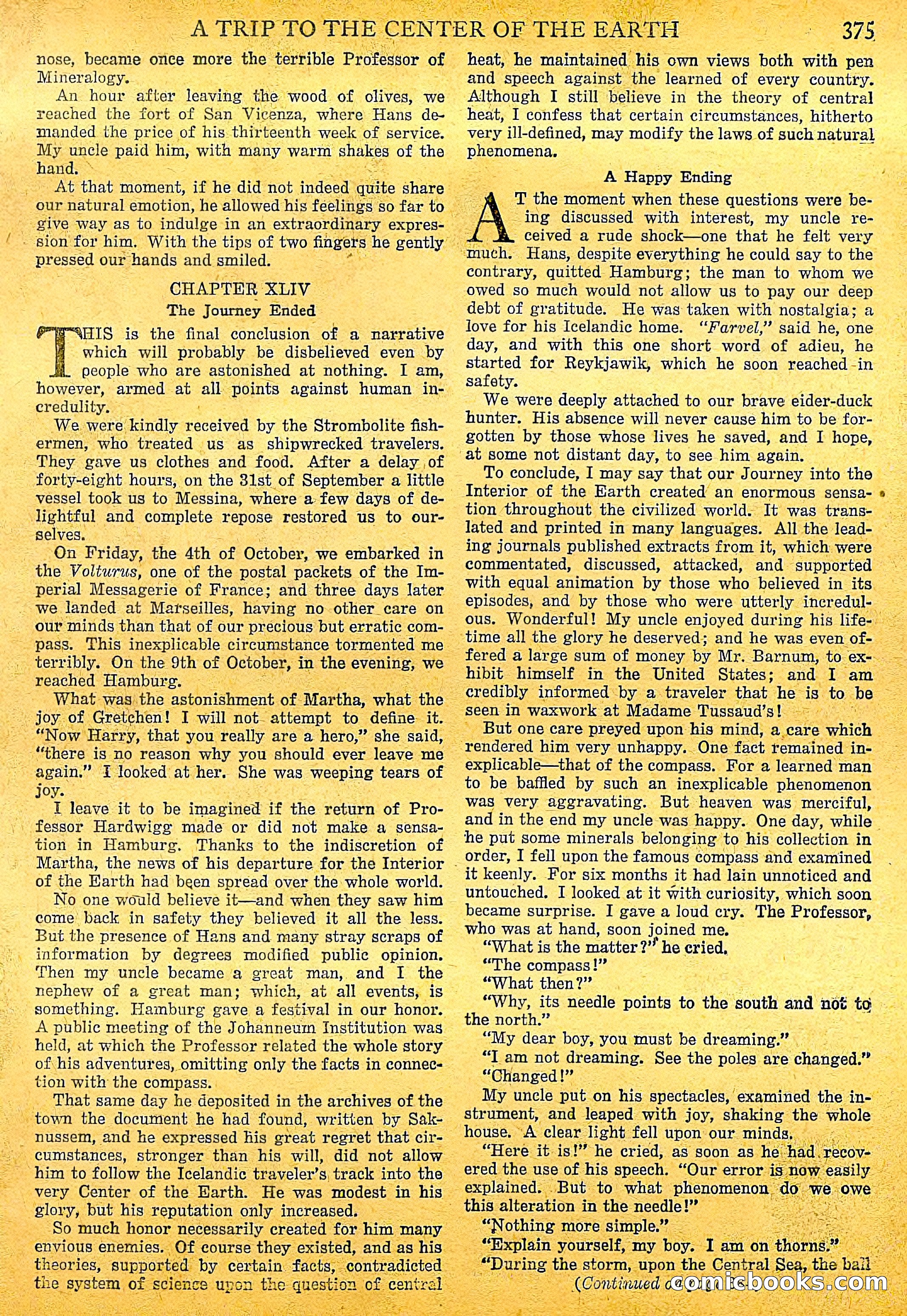 A Trip to the Center of the Earth by Jules Verne — page 77 of 78
