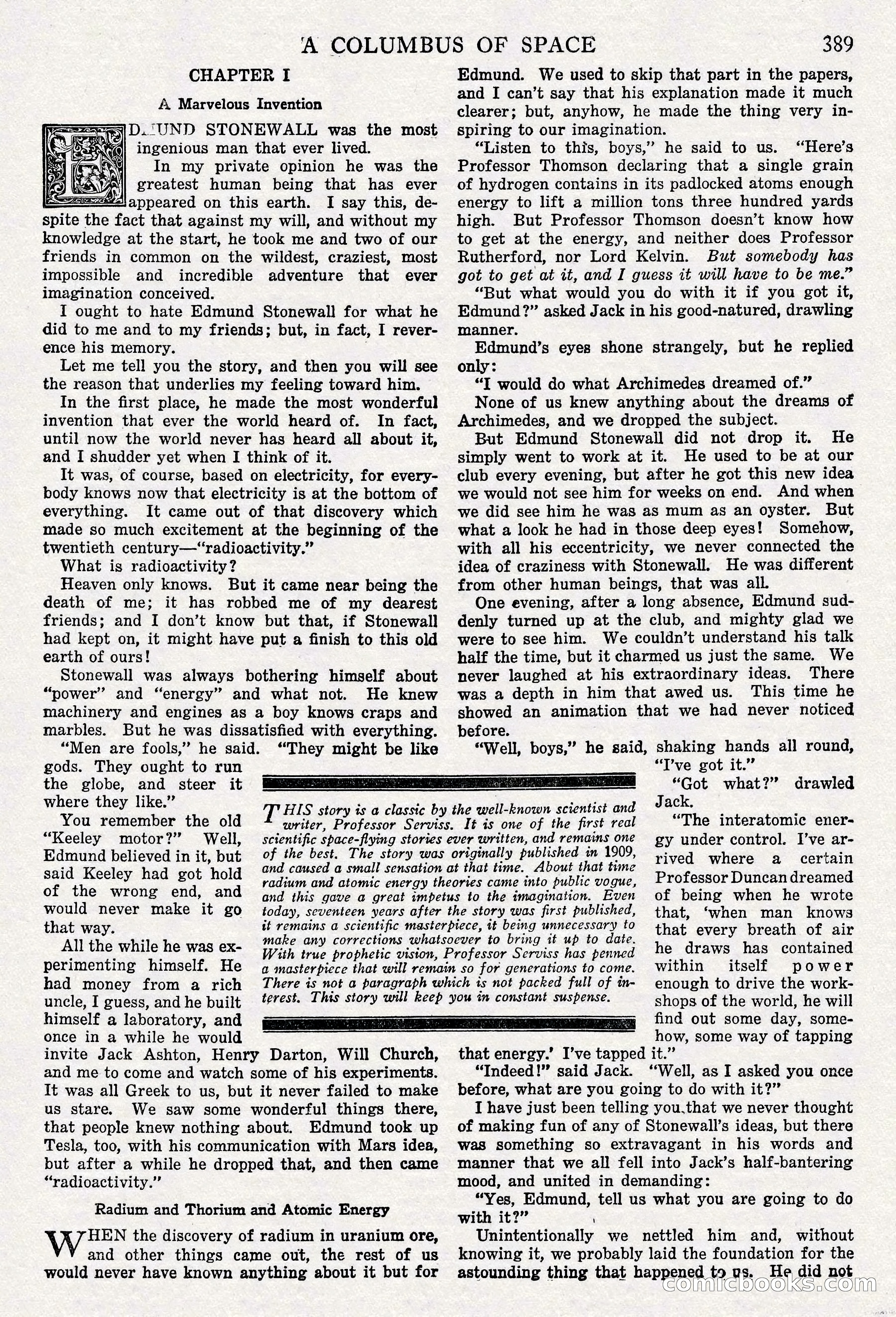 A Columbus of Space by Garrett P. Serviss — page 2 of 65