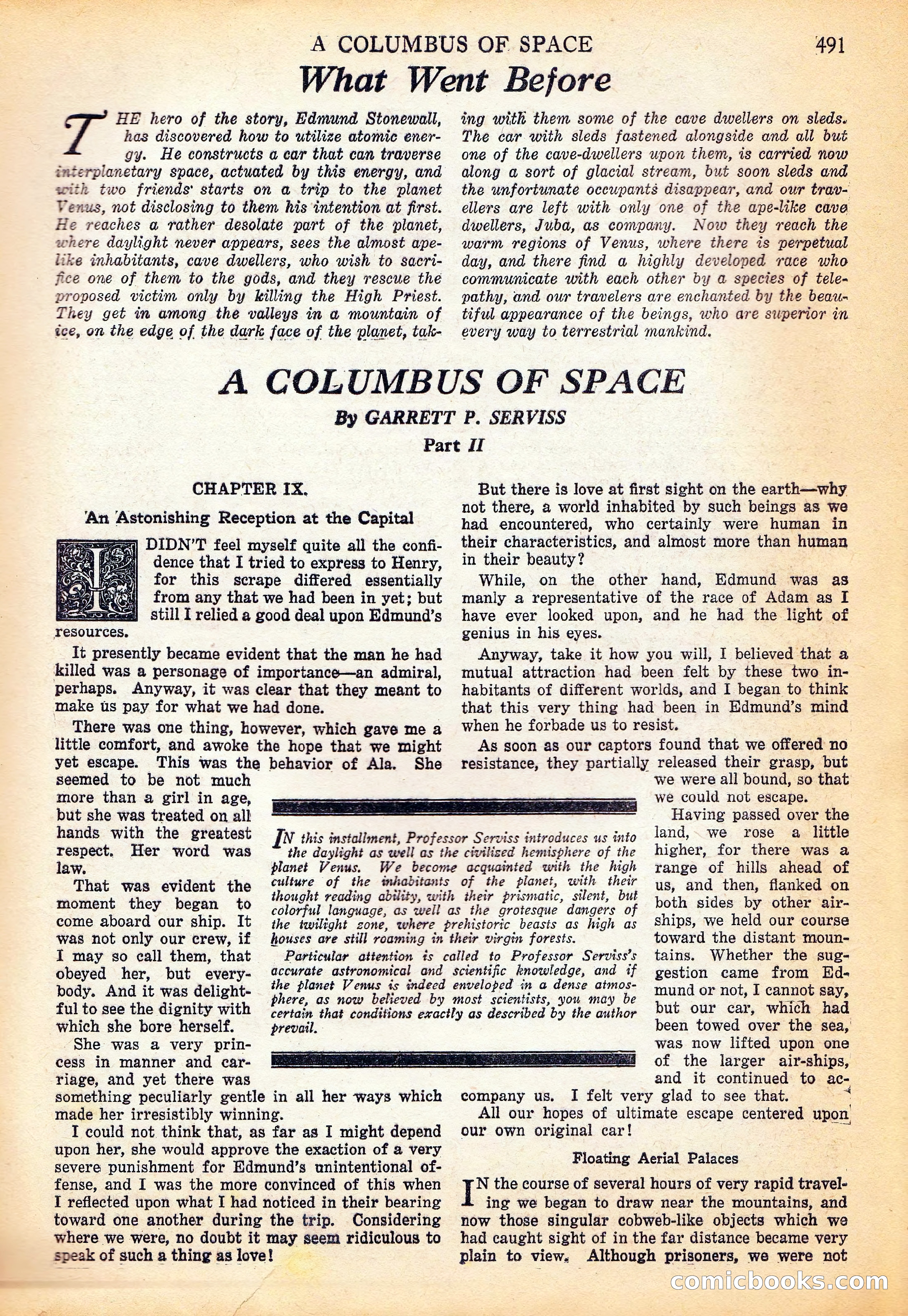 A Columbus of Space by Garrett P. Serviss — page 26 of 65