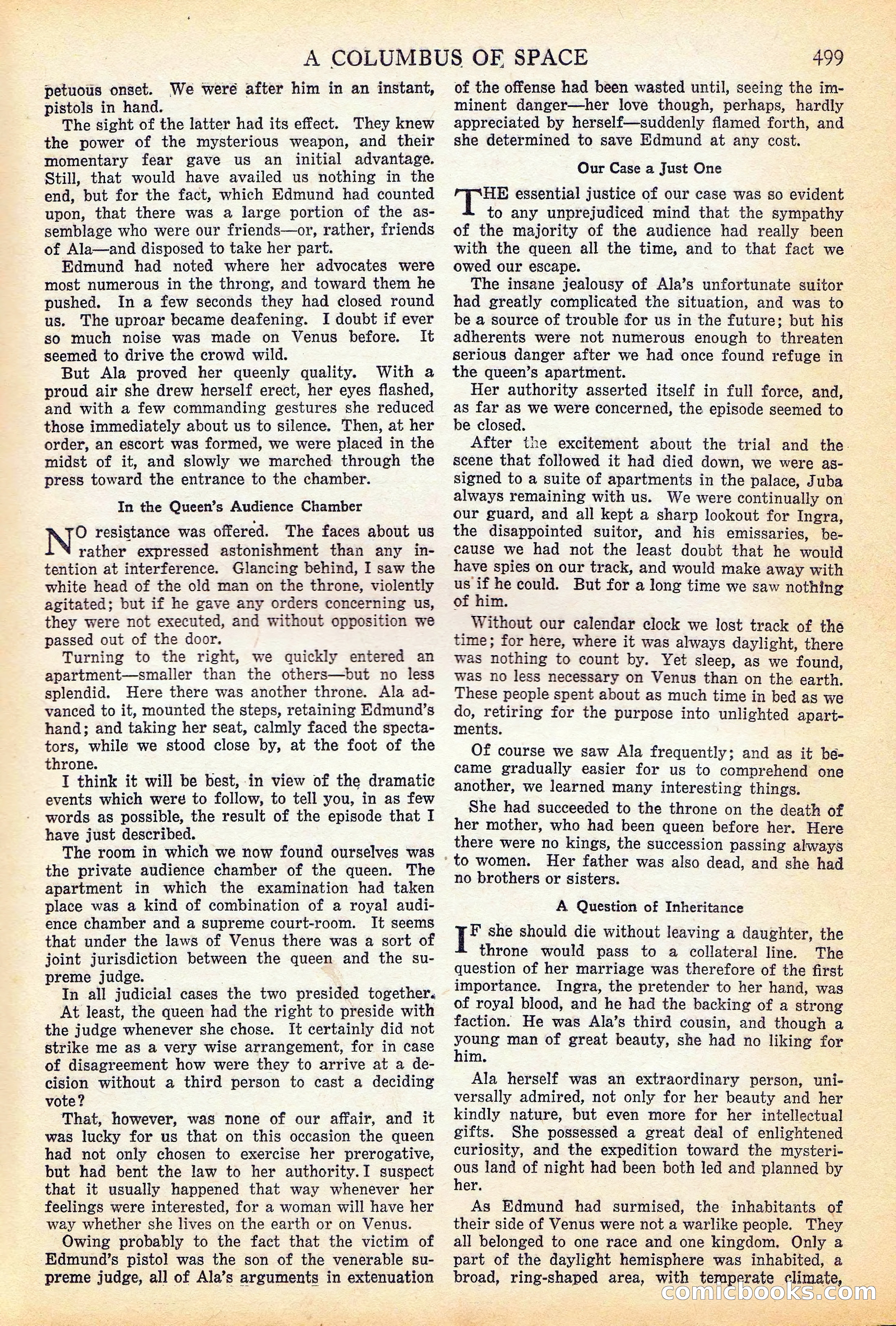 A Columbus of Space by Garrett P. Serviss — page 34 of 65