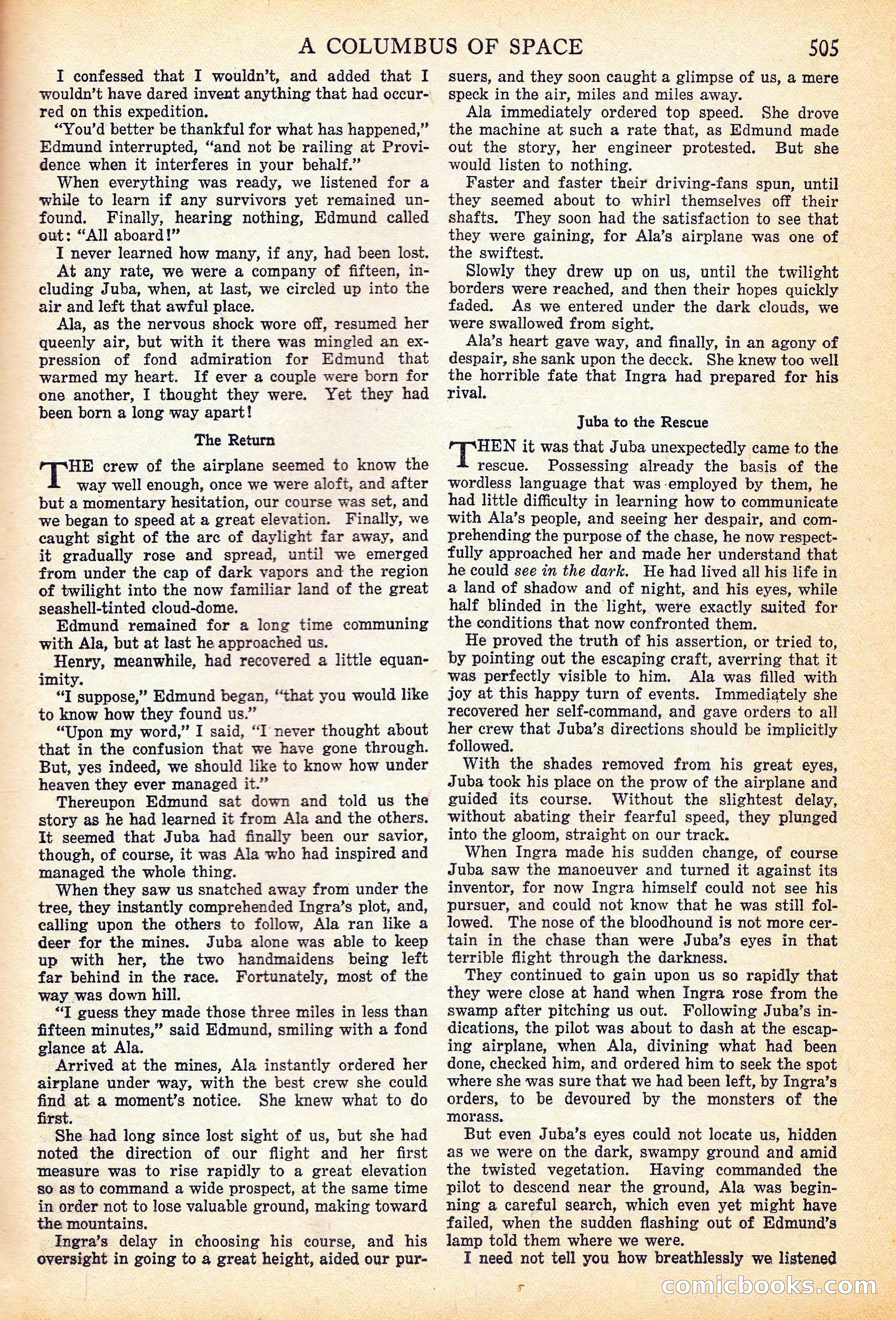 A Columbus of Space by Garrett P. Serviss — page 40 of 65