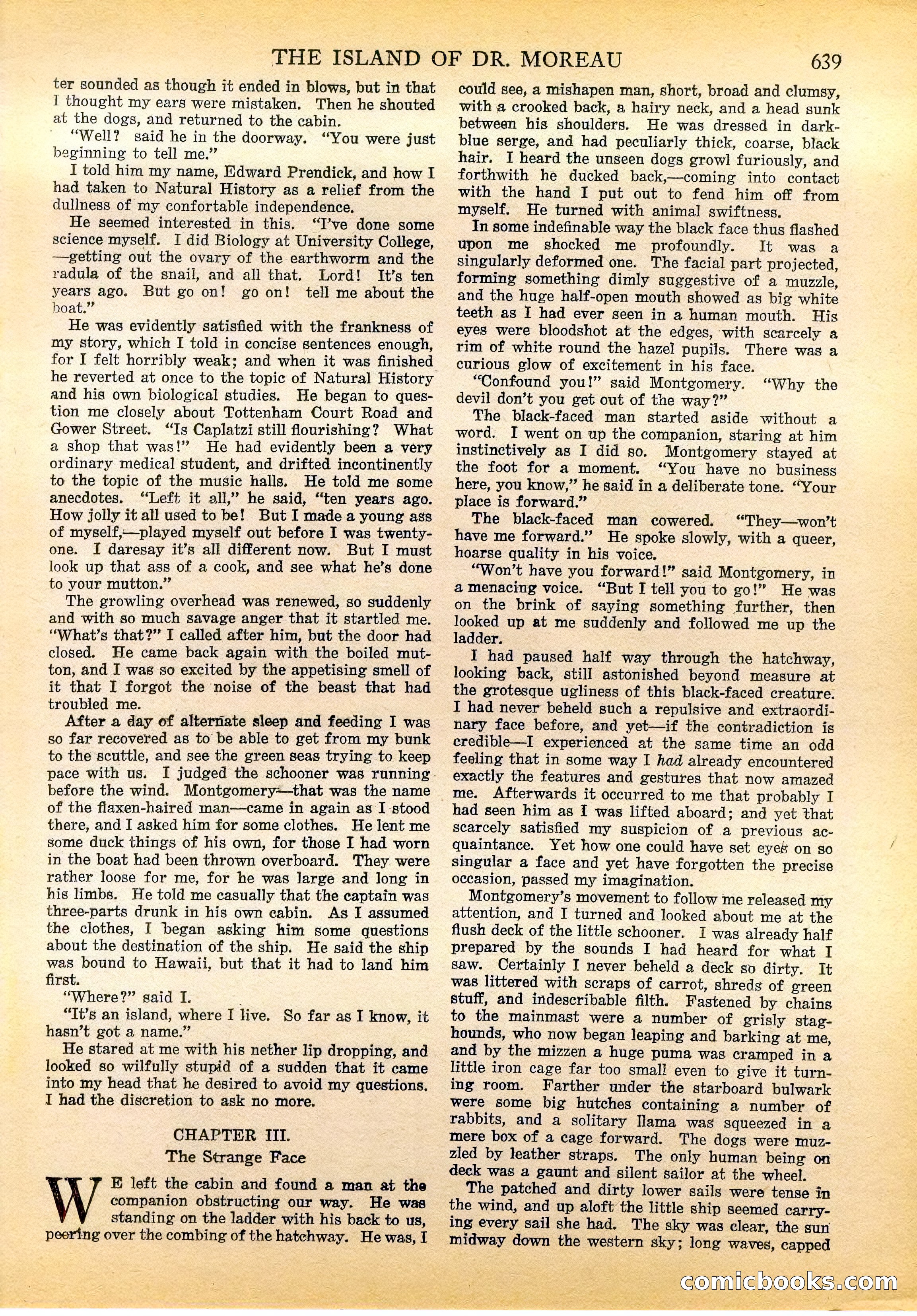 The Island of Dr. Moreau by H.G. Wells — page 4 of 400