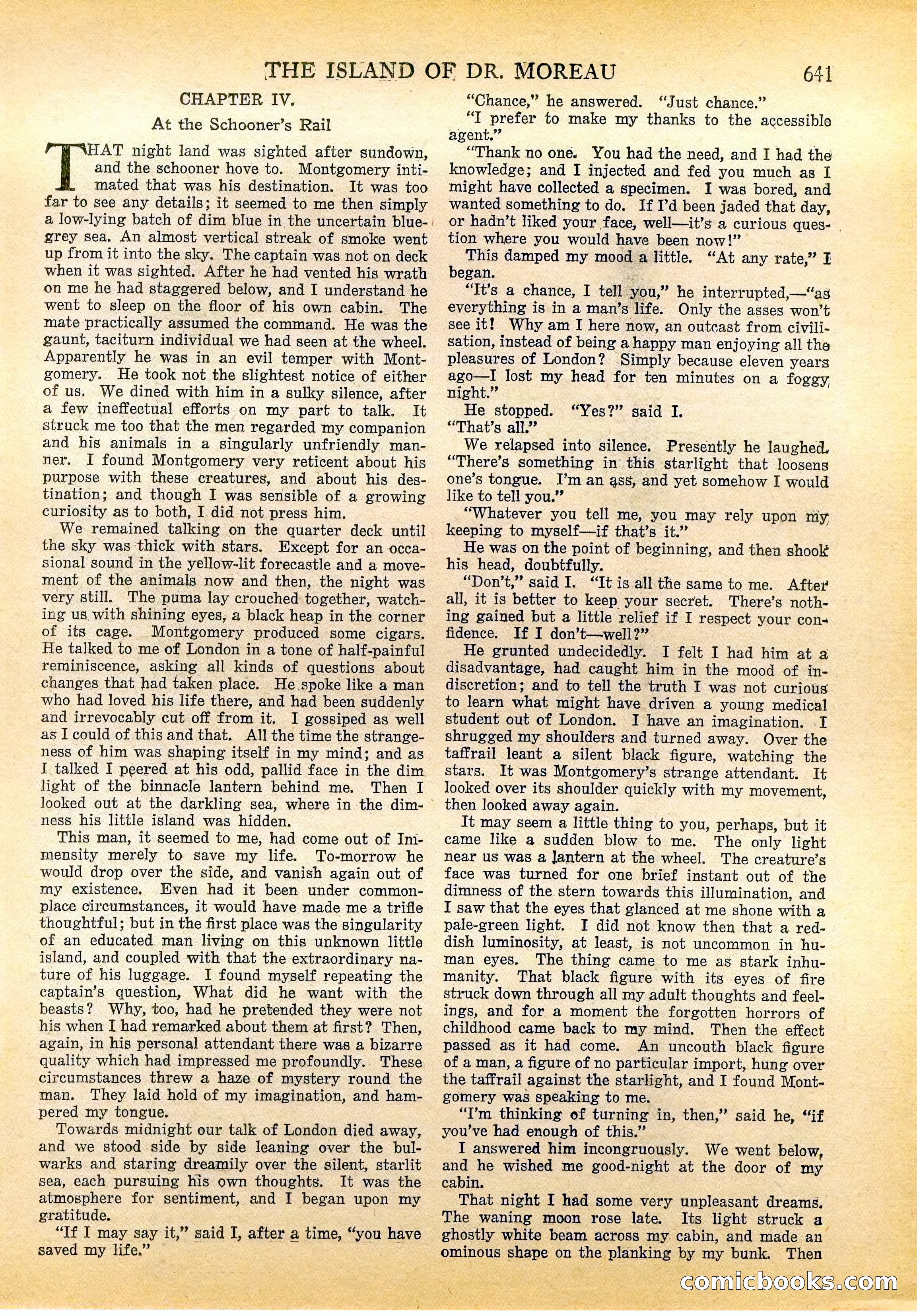 The Island of Dr. Moreau by H.G. Wells — page 6 of 400