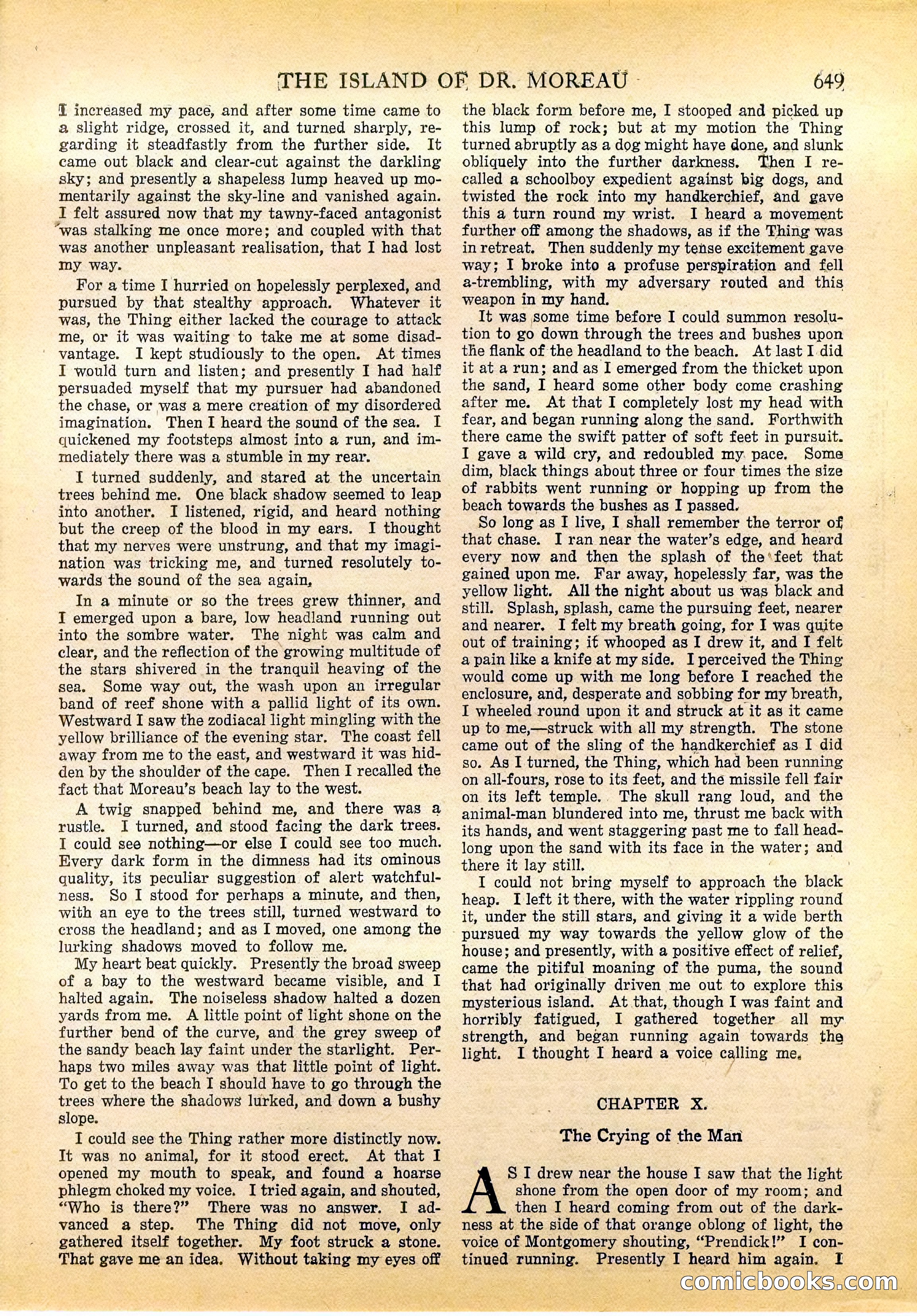 The Island of Dr. Moreau by H.G. Wells — page 14 of 400