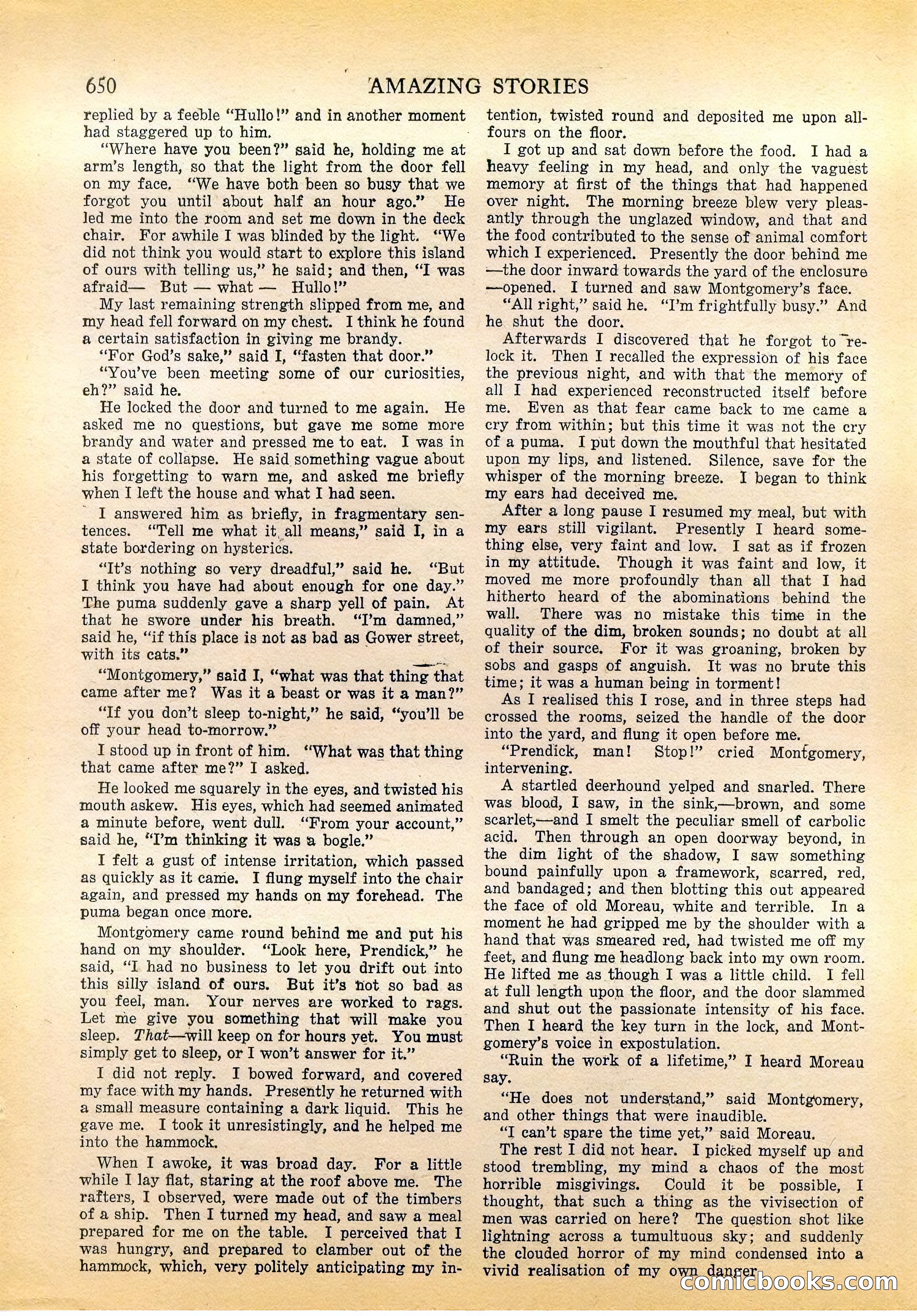 The Island of Dr. Moreau by H.G. Wells — page 15 of 400