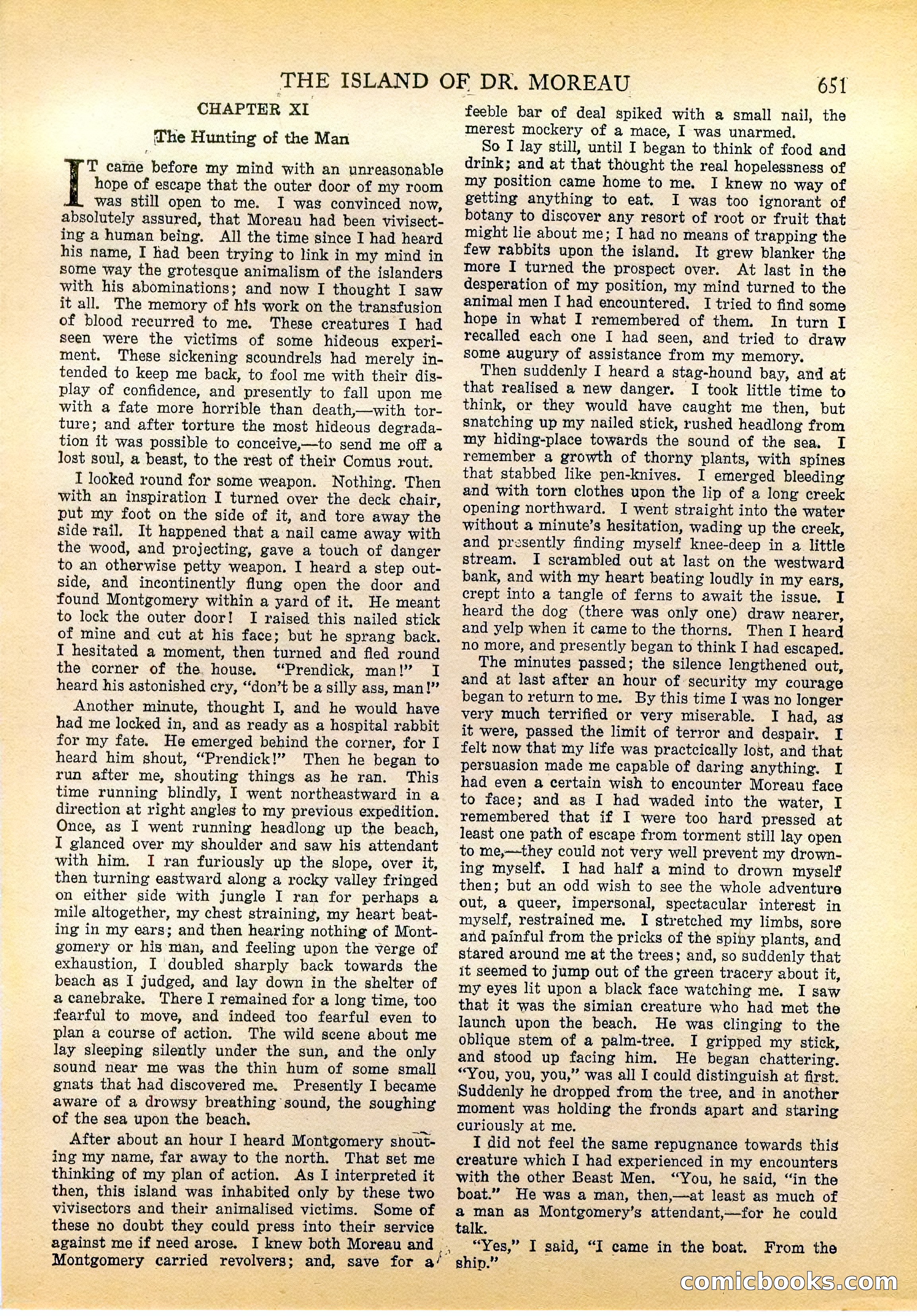 The Island of Dr. Moreau by H.G. Wells — page 16 of 400