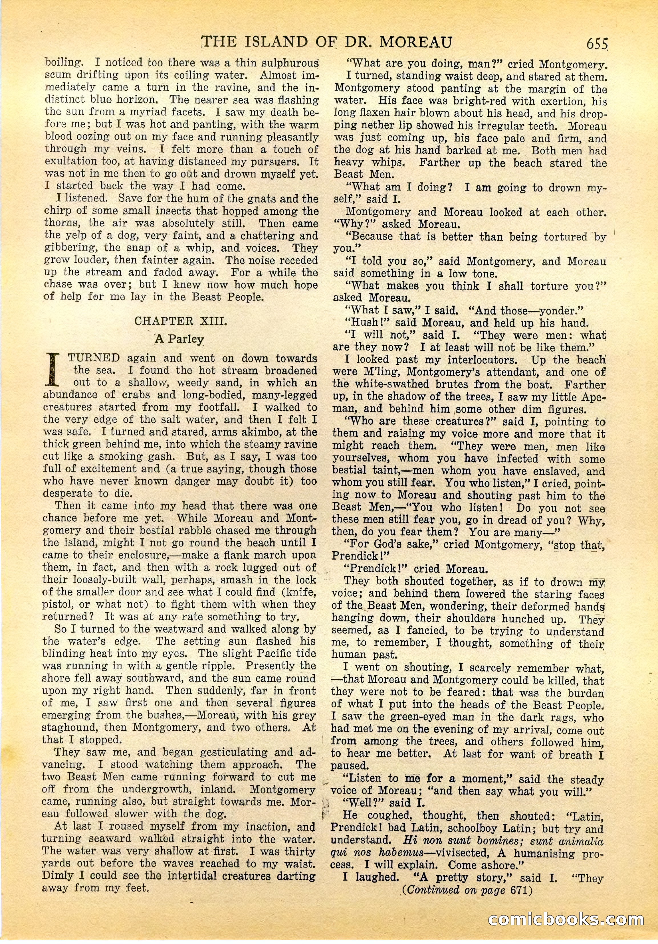 The Island of Dr. Moreau by H.G. Wells — page 20 of 400