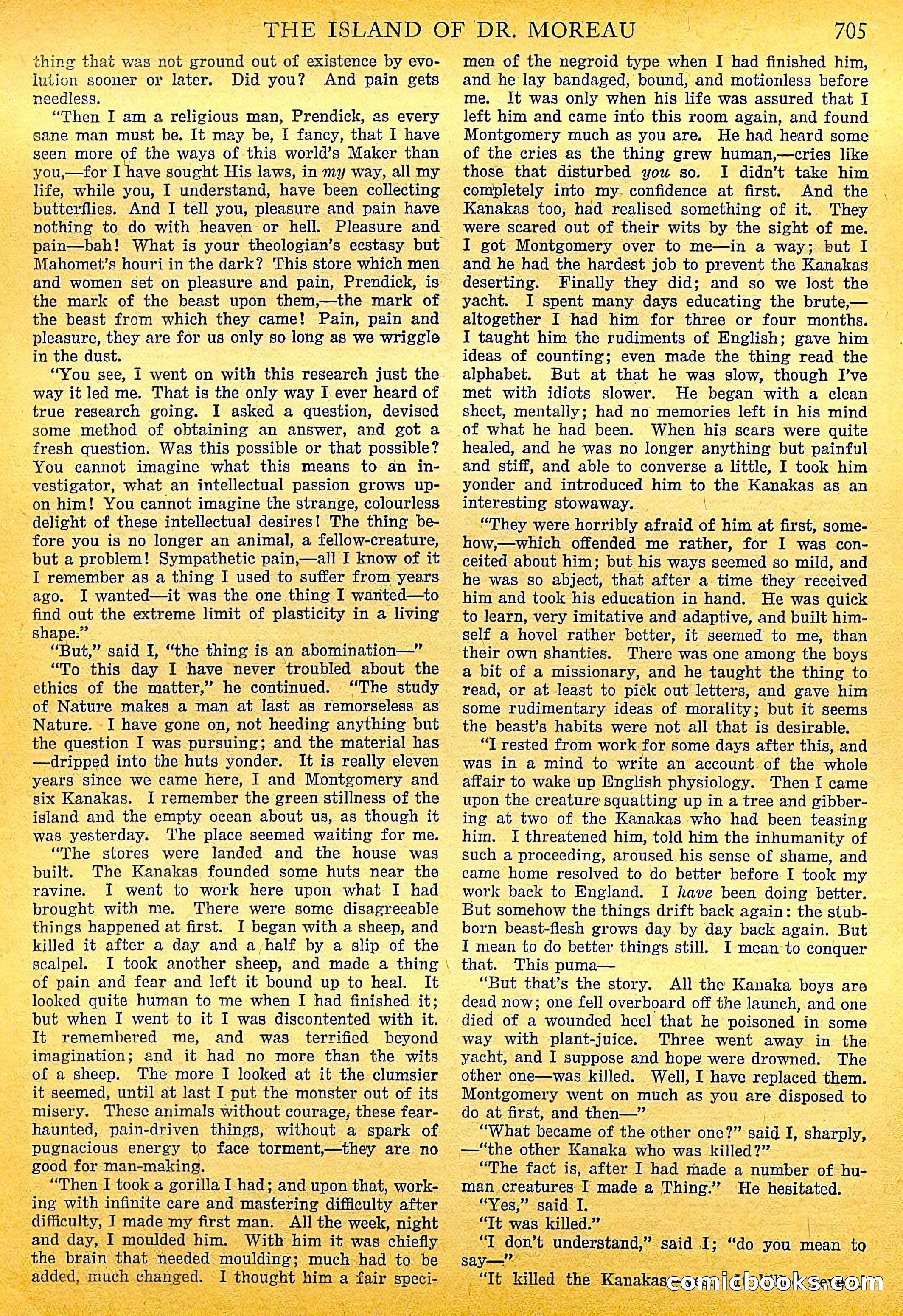 The Island of Dr. Moreau by H.G. Wells — page 26 of 400