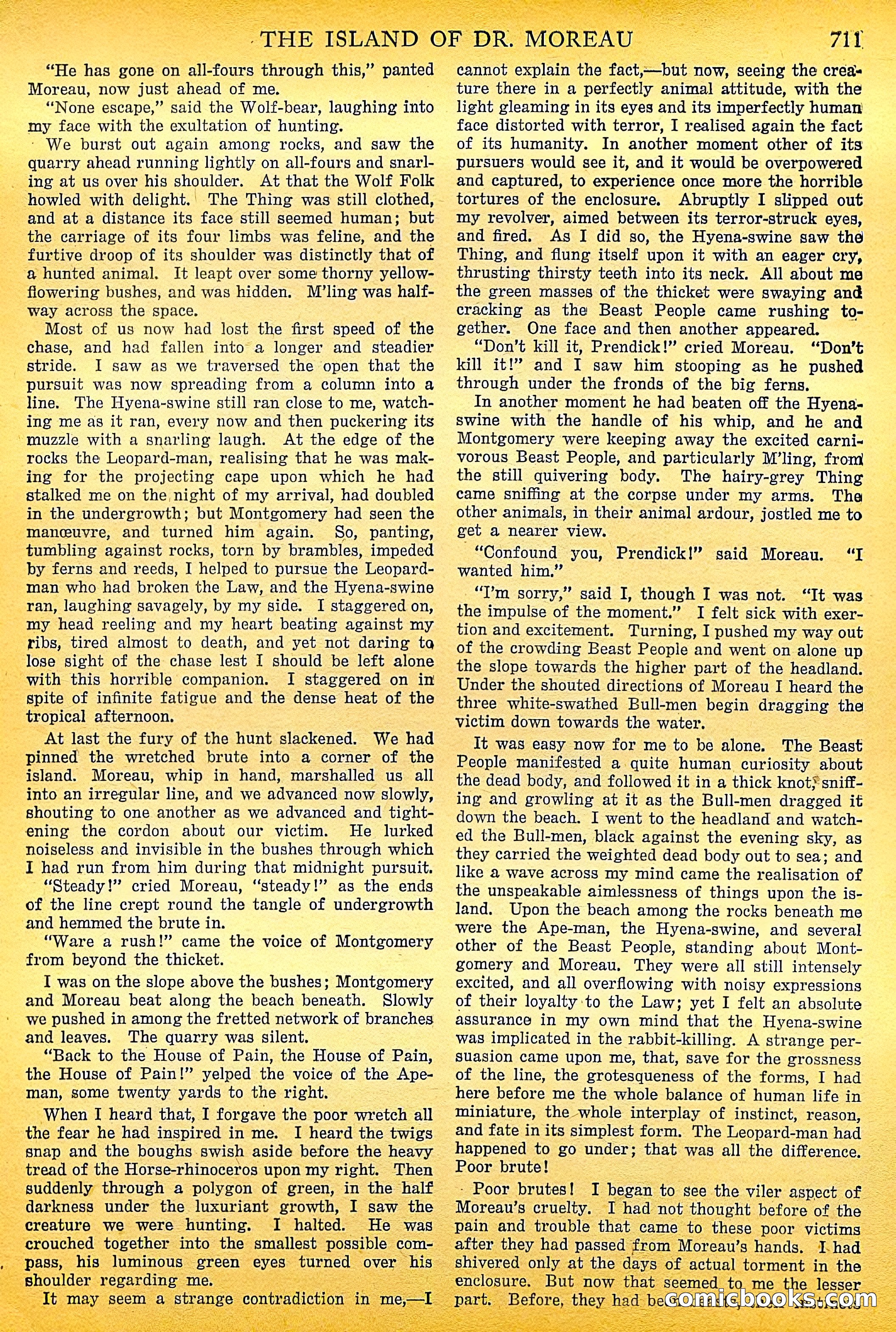 The Island of Dr. Moreau by H.G. Wells — page 32 of 400