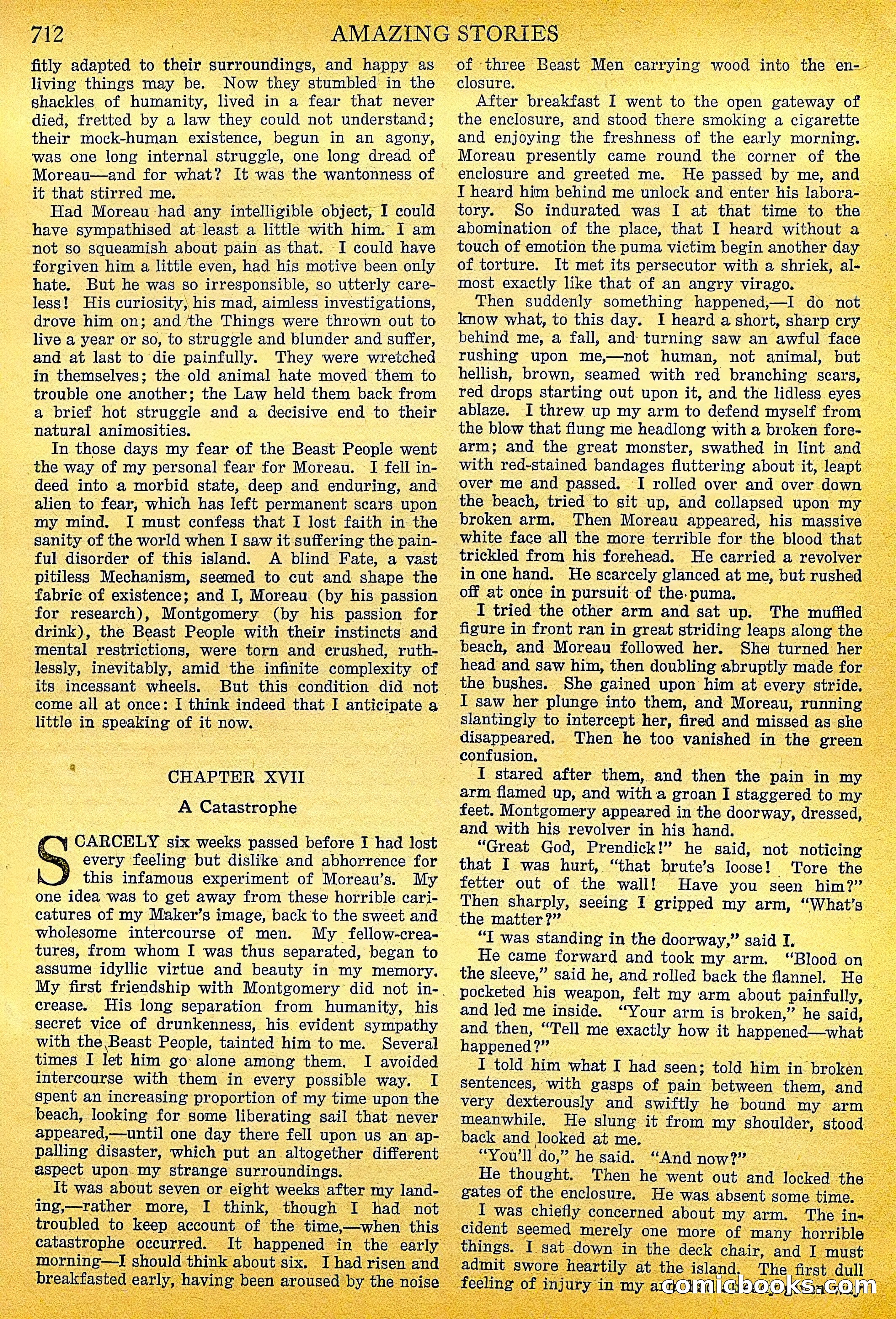 The Island of Dr. Moreau by H.G. Wells — page 33 of 400