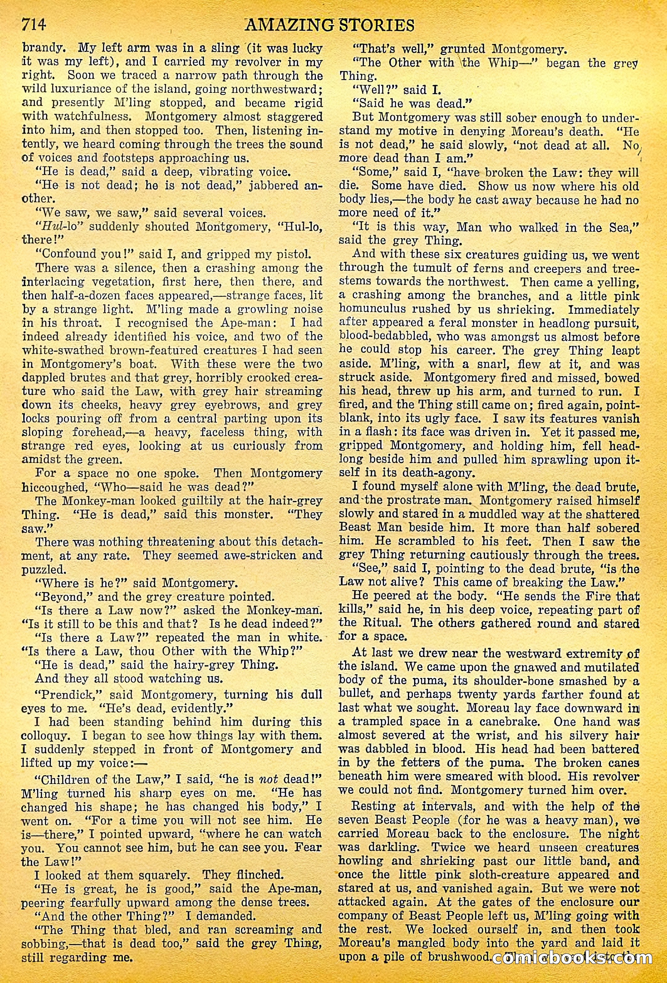 The Island of Dr. Moreau by H.G. Wells — page 35 of 400