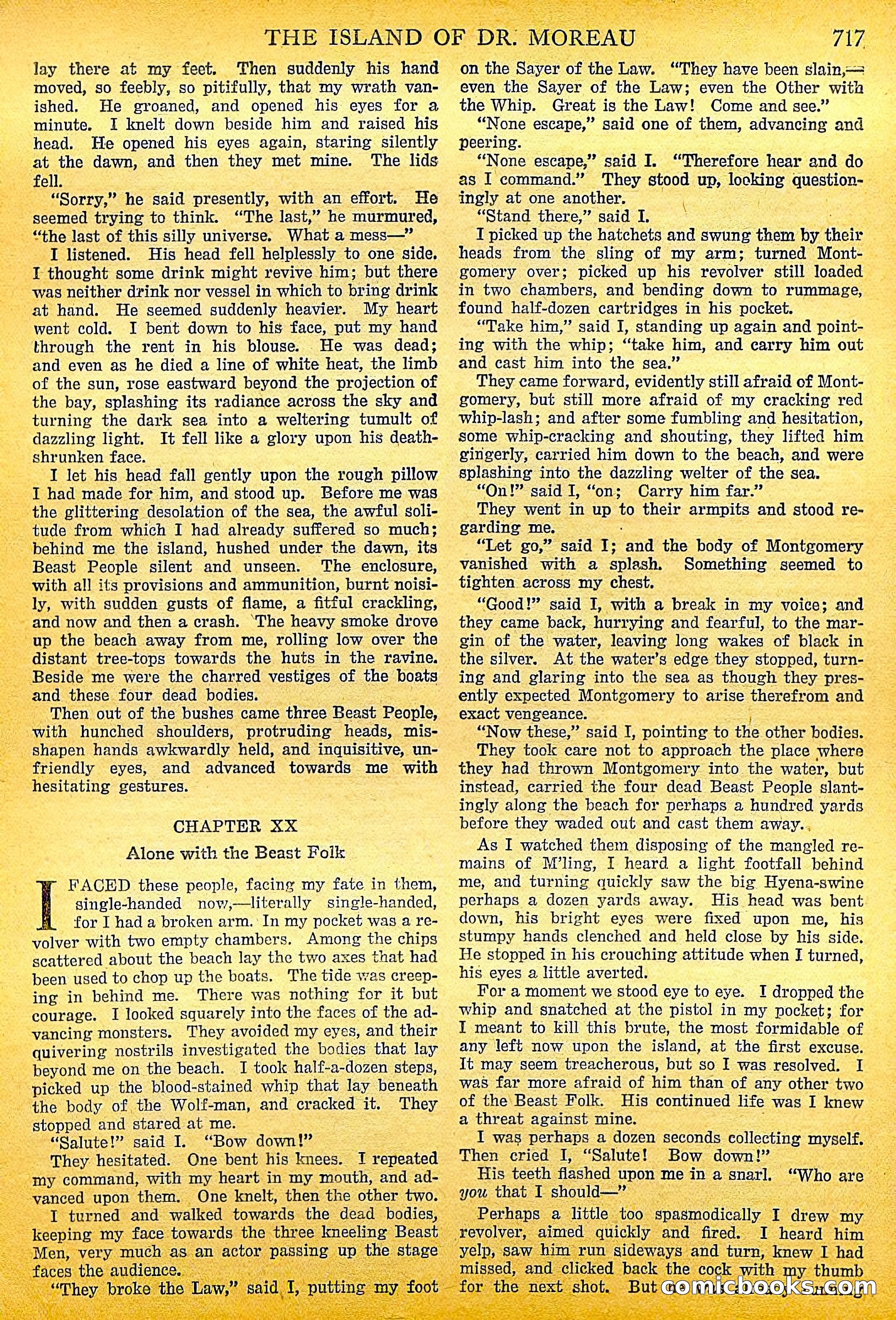 The Island of Dr. Moreau by H.G. Wells — page 38 of 400