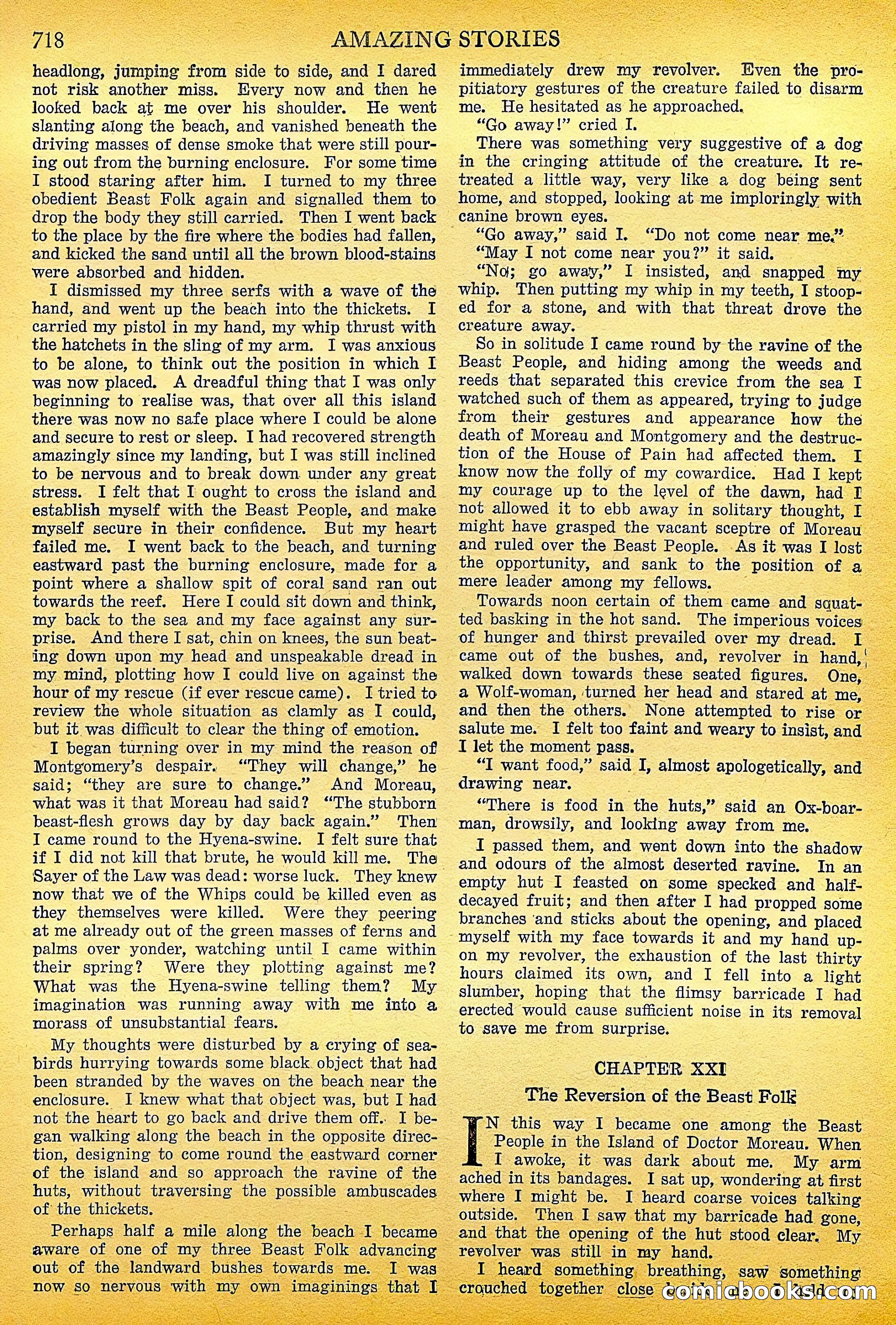 The Island of Dr. Moreau by H.G. Wells — page 39 of 400