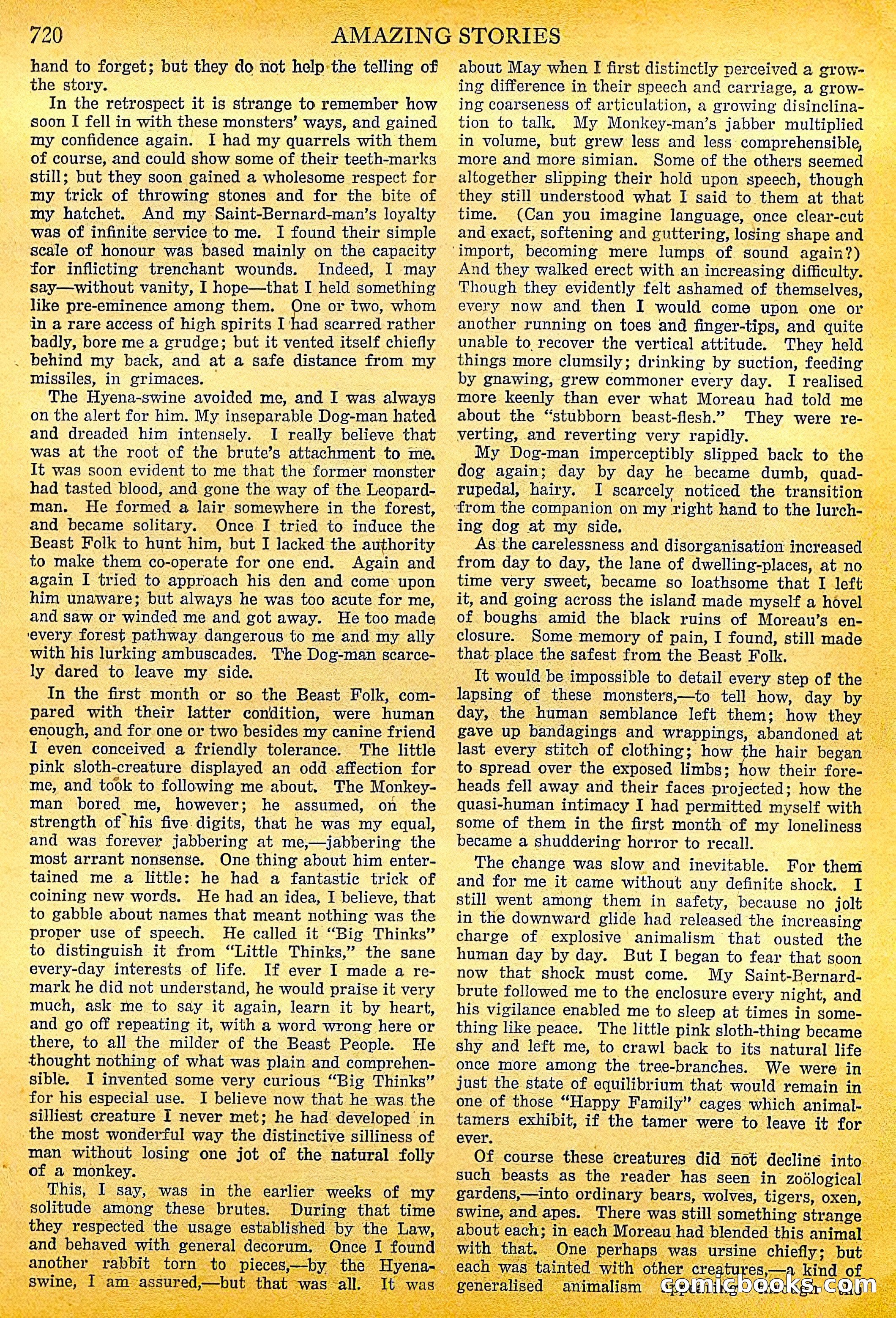 The Island of Dr. Moreau by H.G. Wells — page 41 of 400