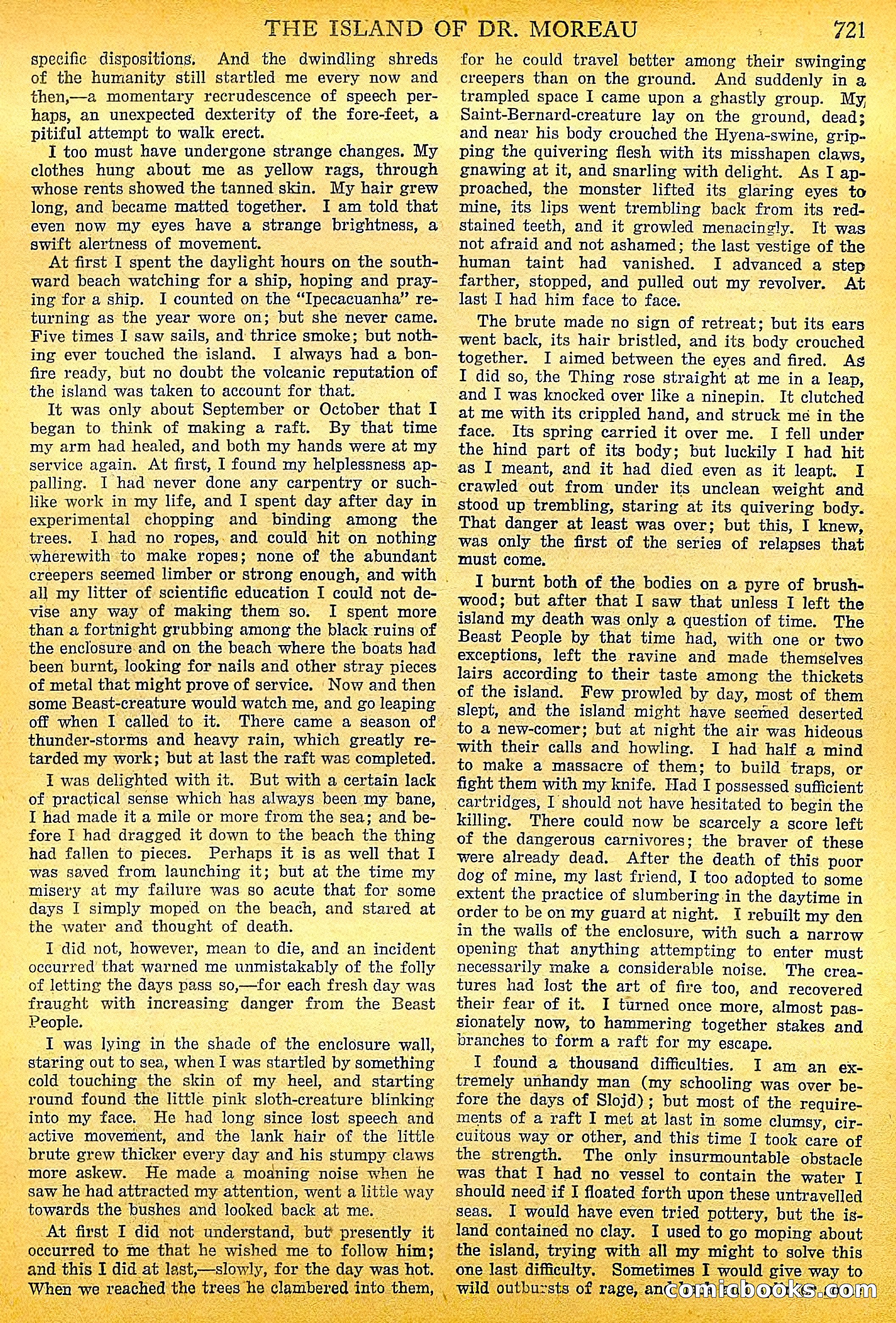 The Island of Dr. Moreau by H.G. Wells — page 42 of 400