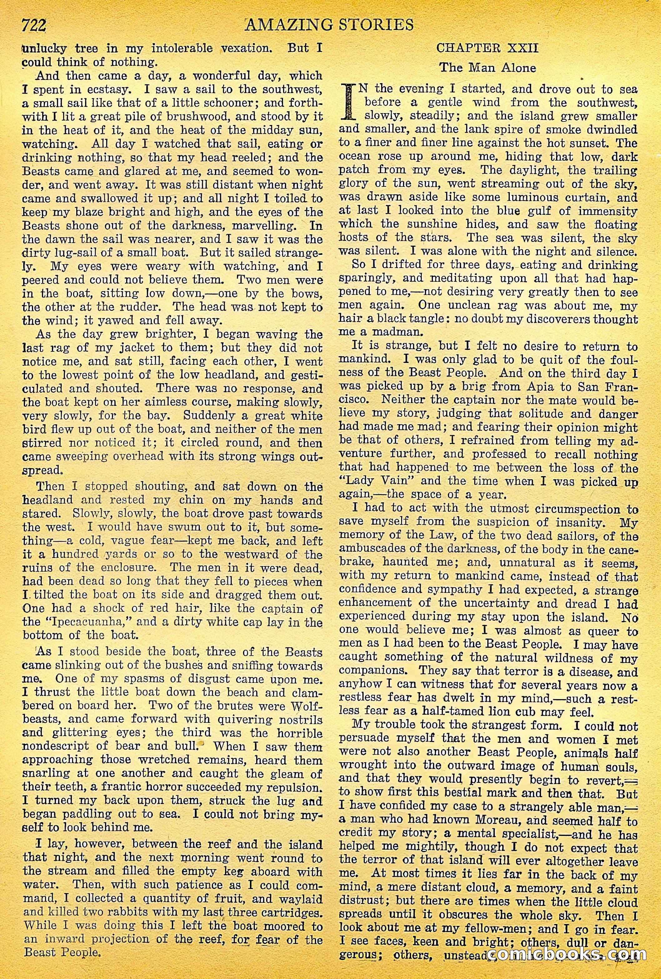 The Island of Dr. Moreau by H.G. Wells — page 43 of 400