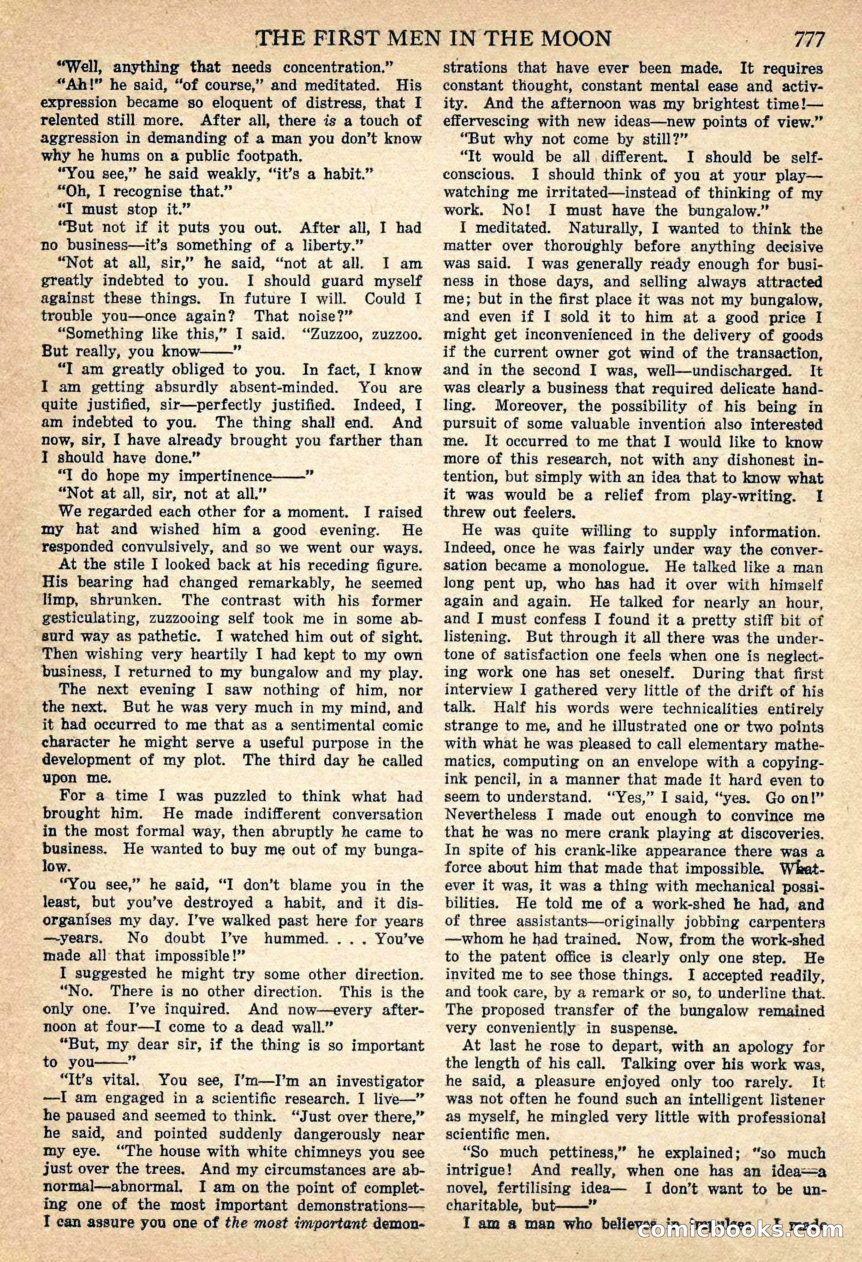 The First Men in the Moon by H.G. Wells — page 4 of 69