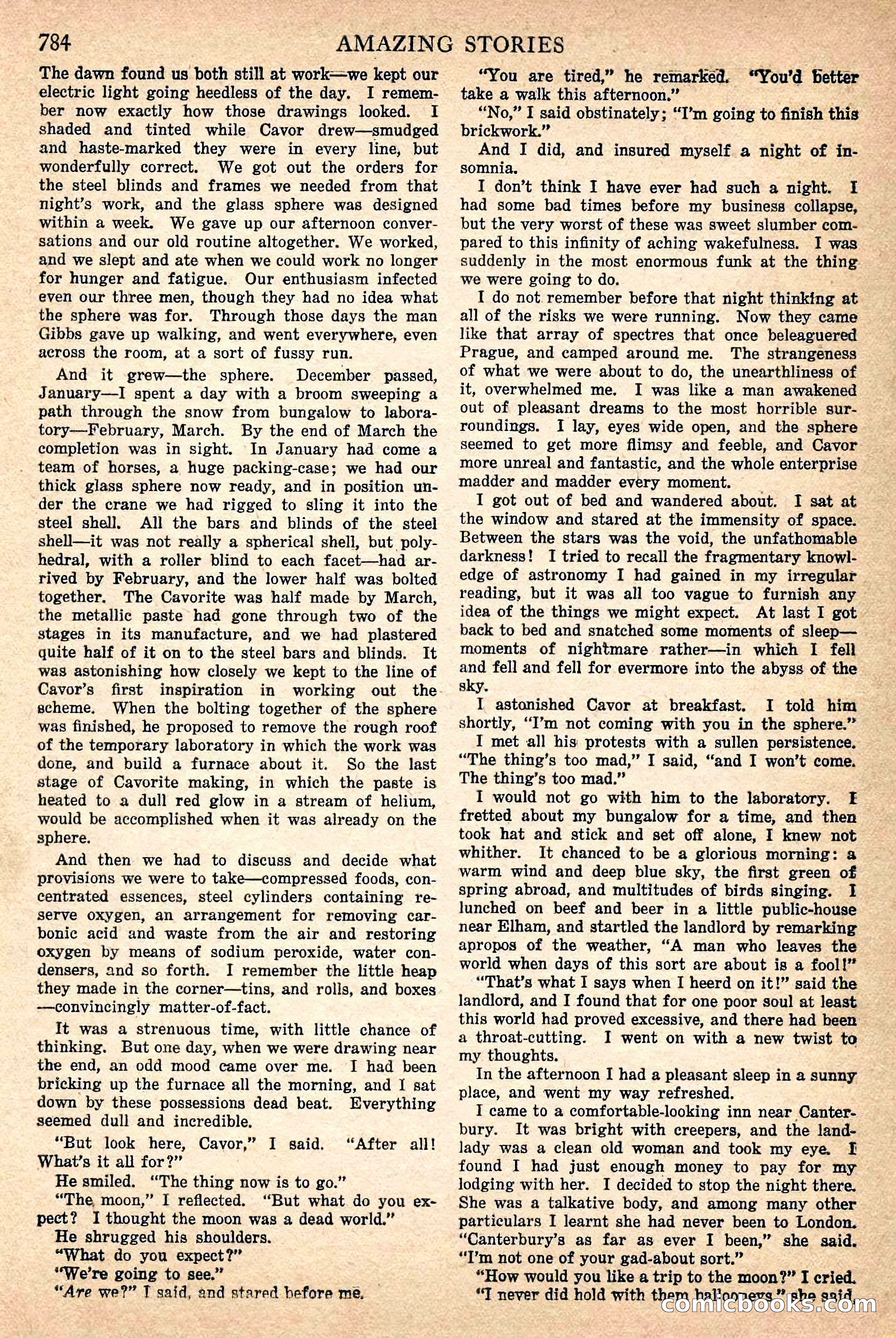 The First Men in the Moon by H.G. Wells — page 11 of 69