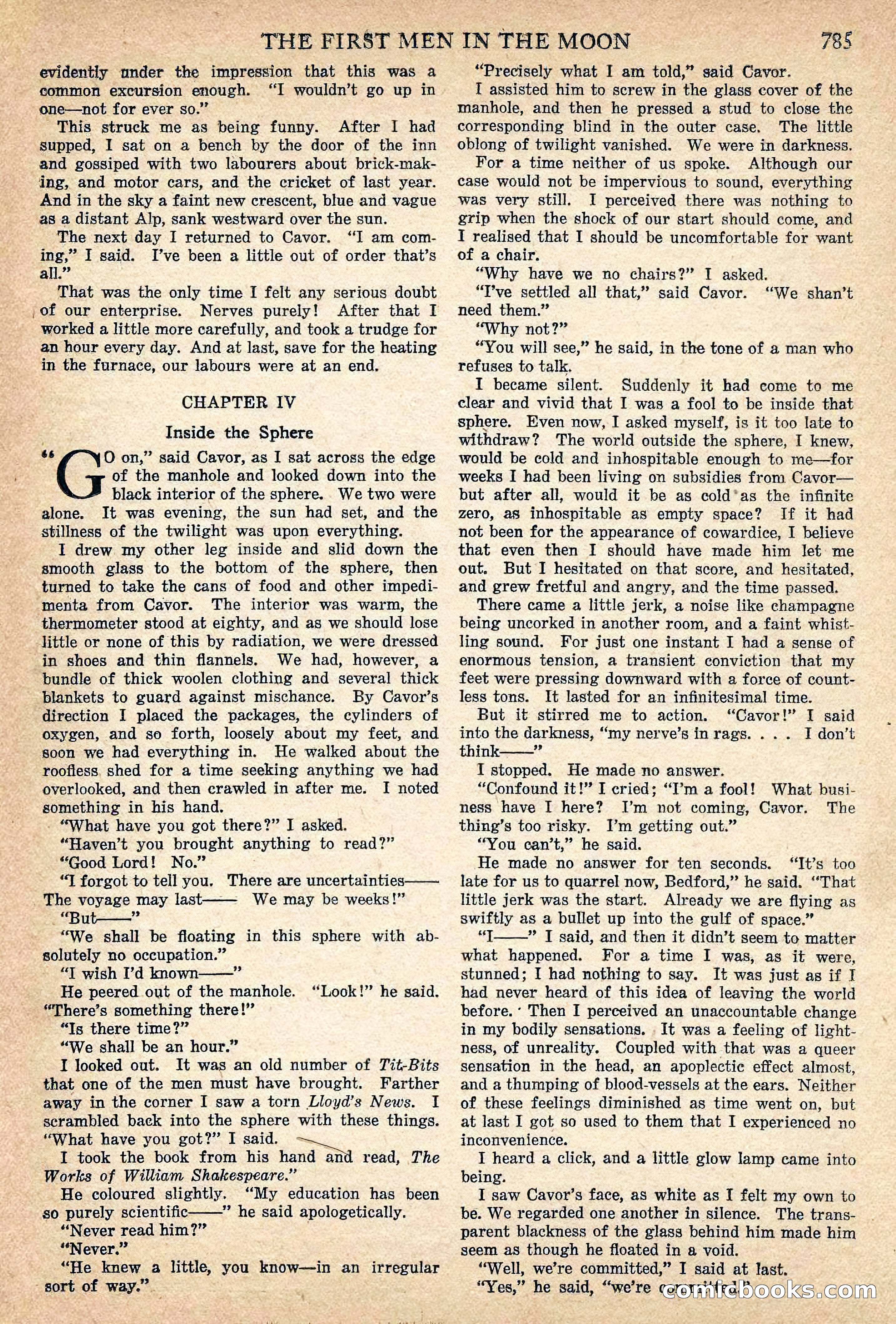 The First Men in the Moon by H.G. Wells — page 12 of 69