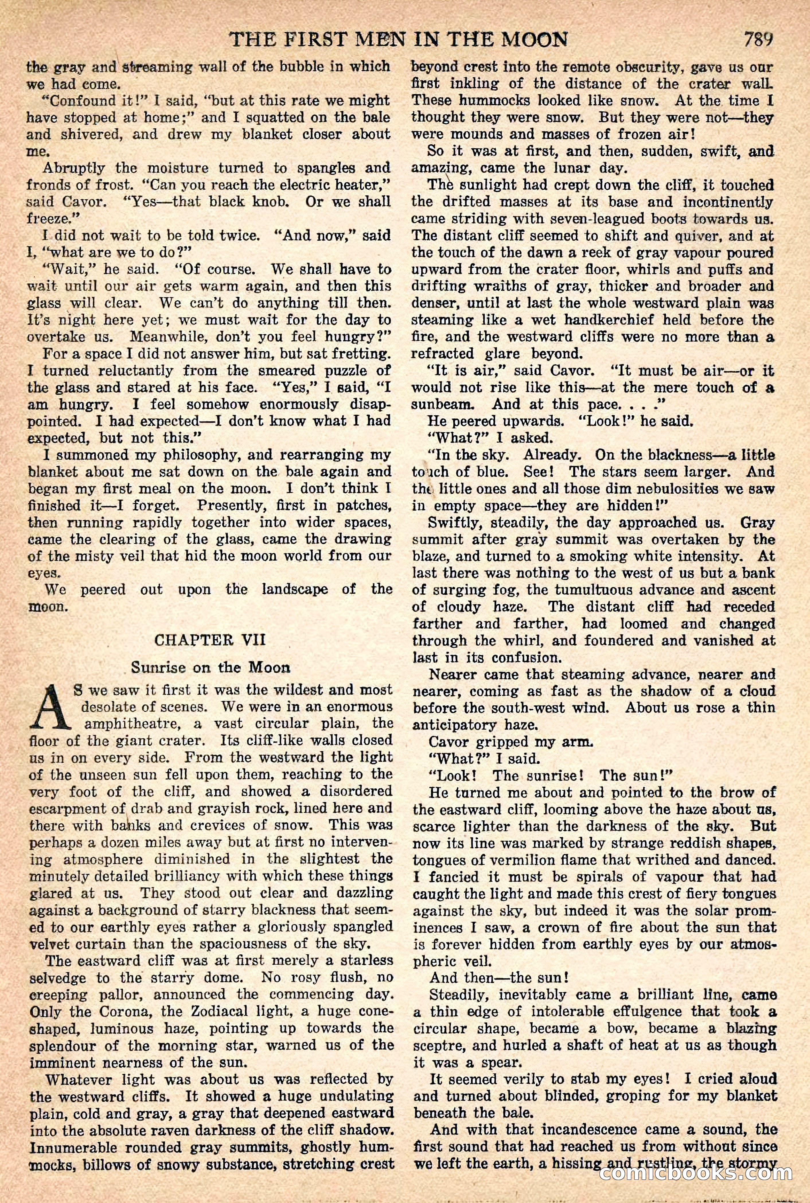 The First Men in the Moon by H.G. Wells — page 16 of 69